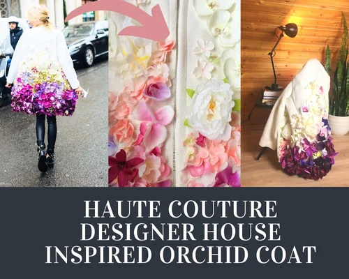 Regal Floral Applique Coat