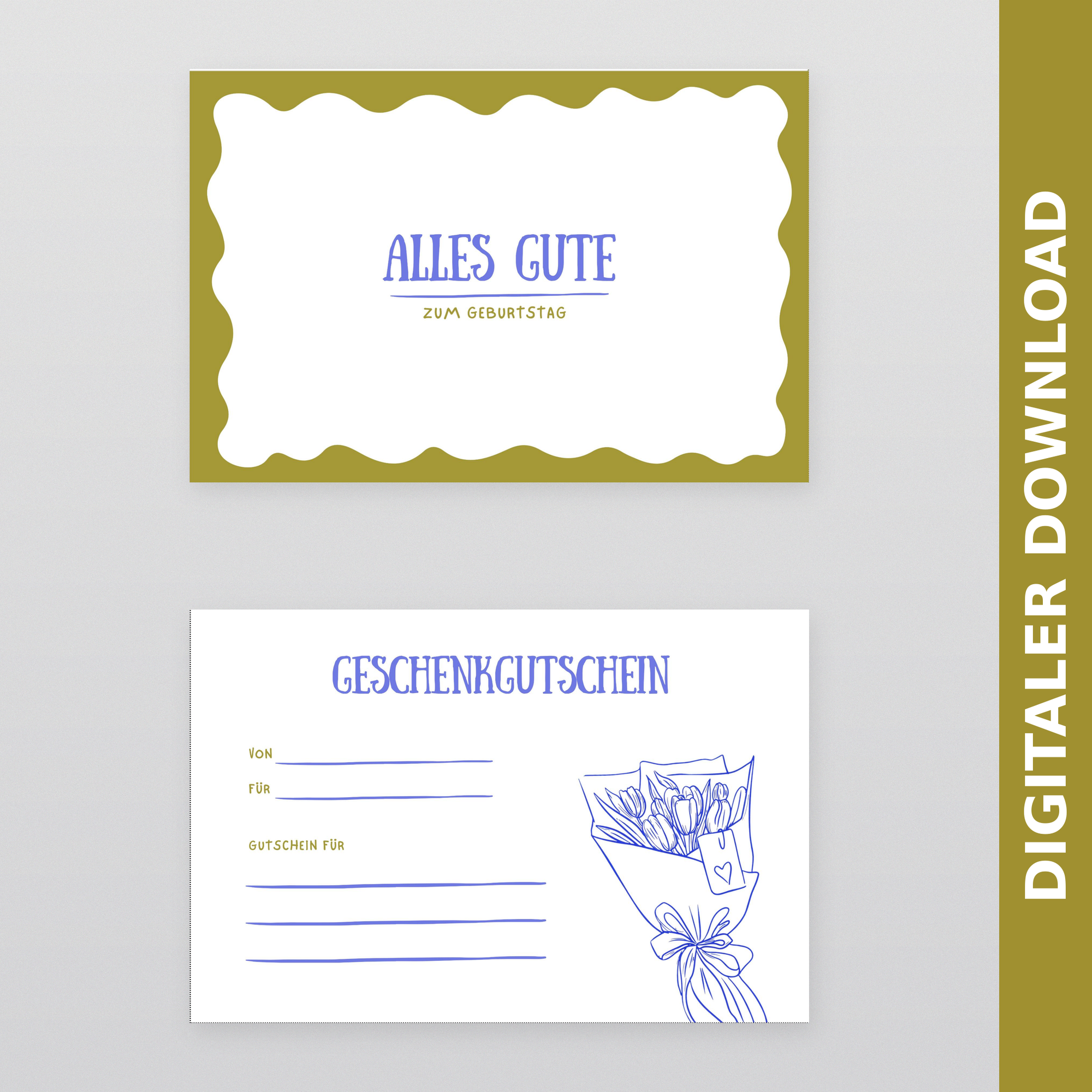 Gutscheinvorlage modern