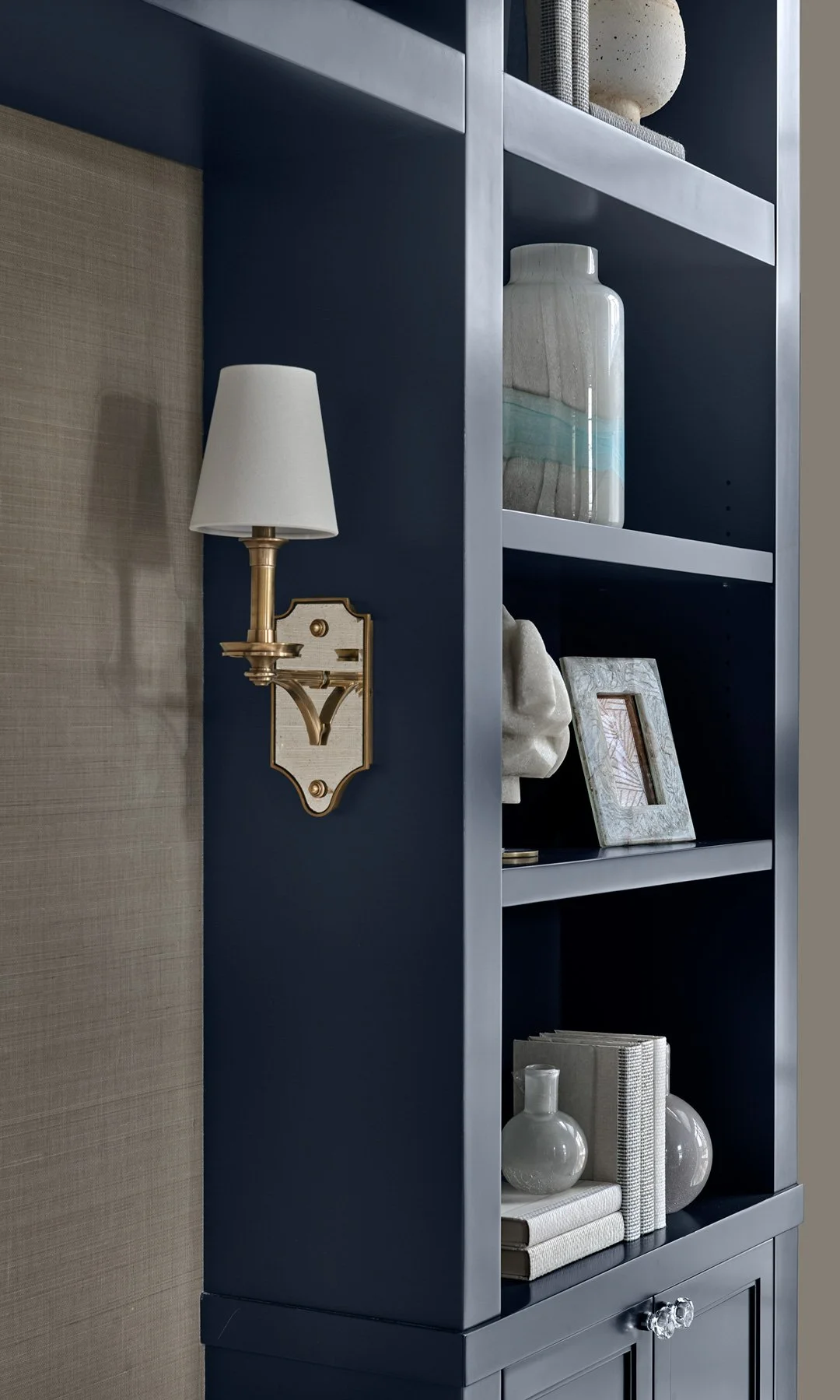 Bedroom with layered neutrals