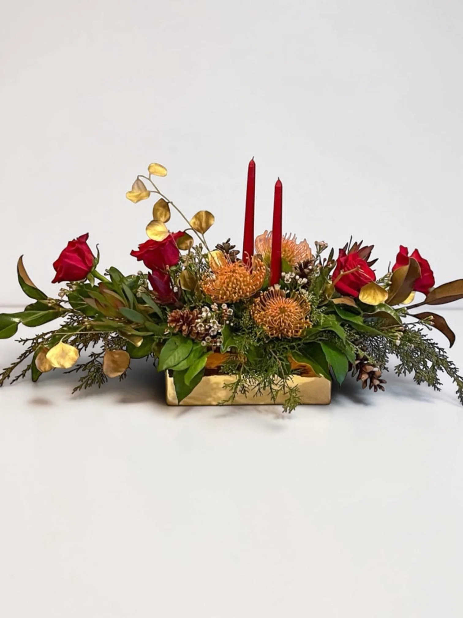 Ruby Candlelight Centerpiece
