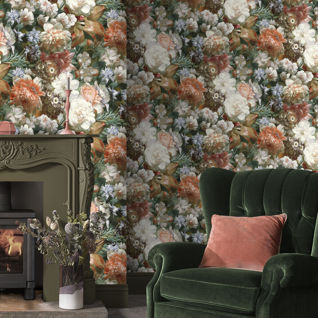 Floral wallpaper by Graham &amp; Brown