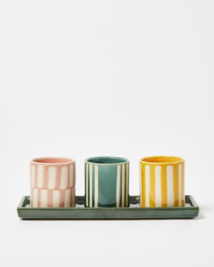 Mini Plant Pots, £32.50, Oliver Bonas