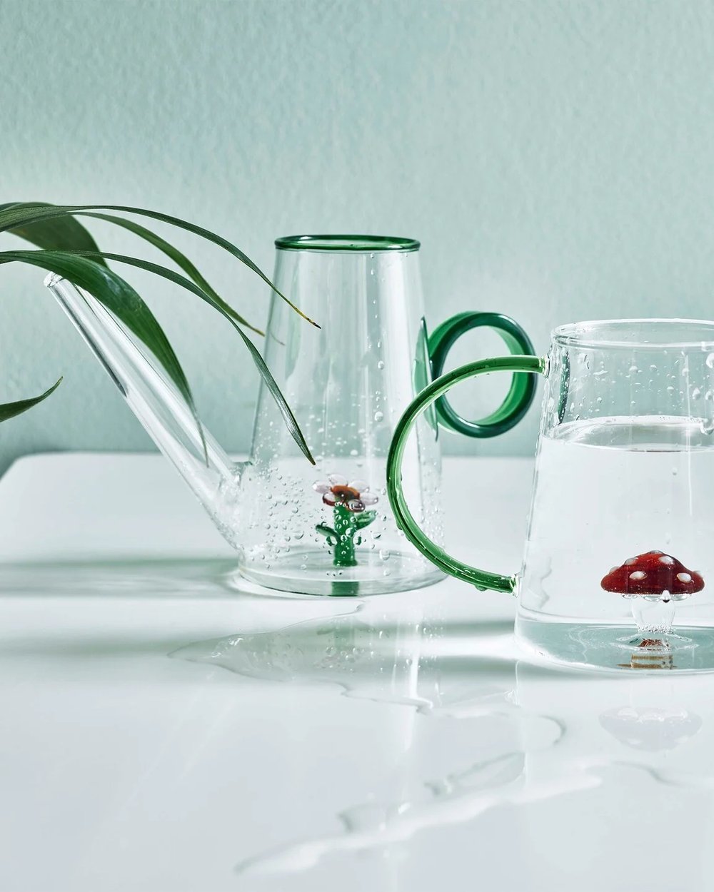 Clear Glass Watering Can, £26.50, Oliver Bonas