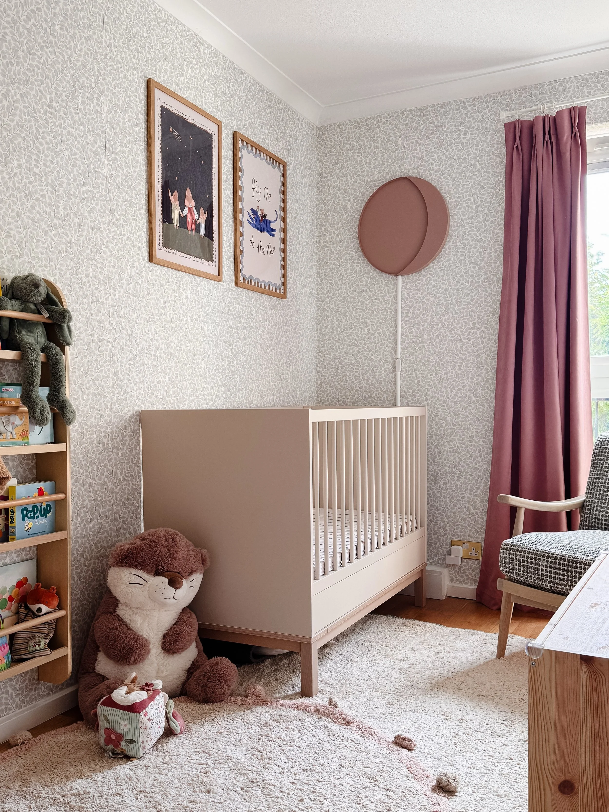 Loved photographing this cosy and calm room I designed for a very sweet baby girl!