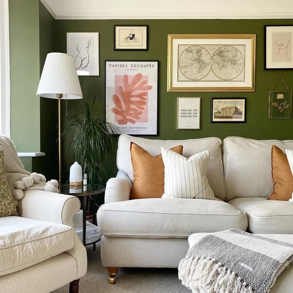 How to decorate with different shades of green | Kate Wiltshire Design