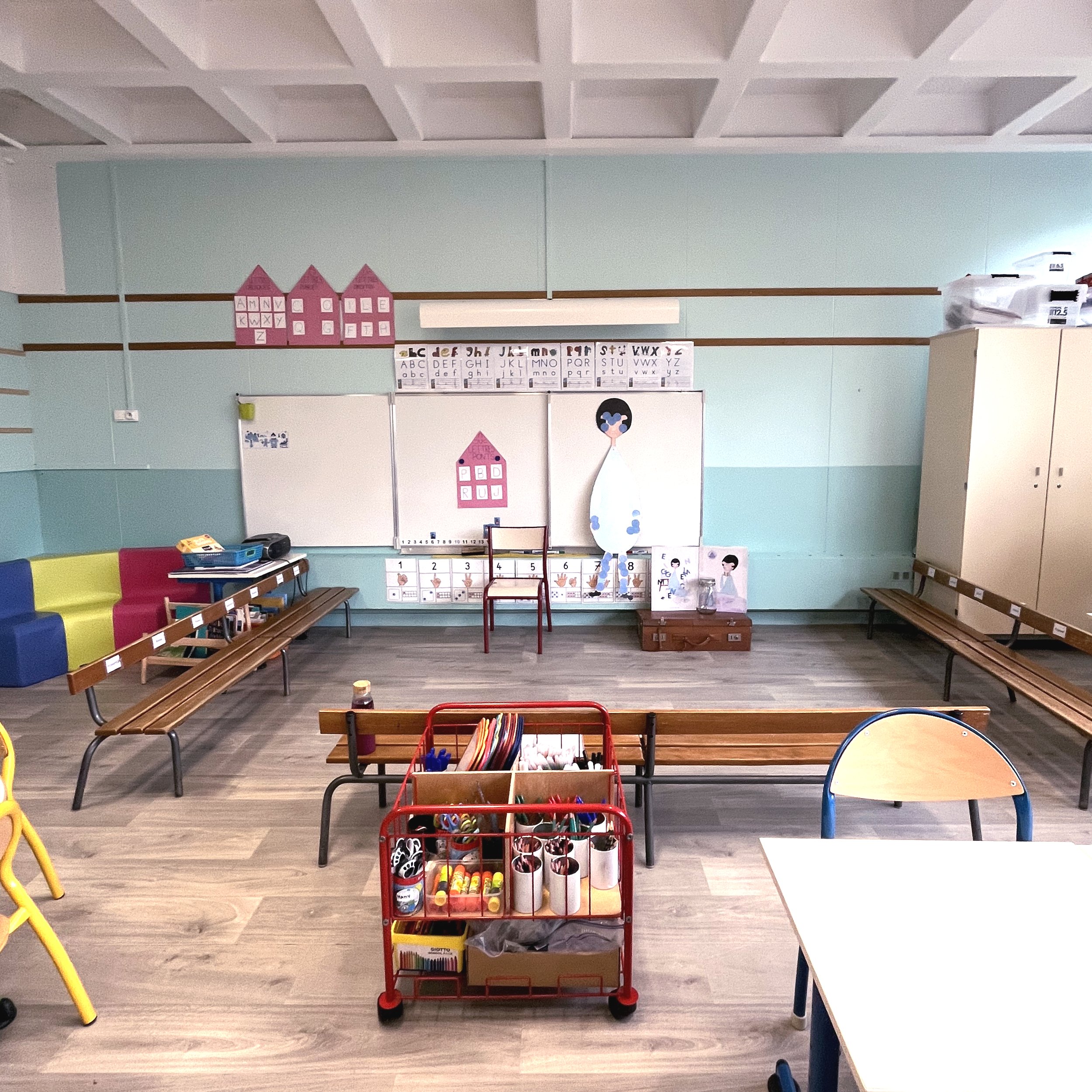 Banc tableau crayon école