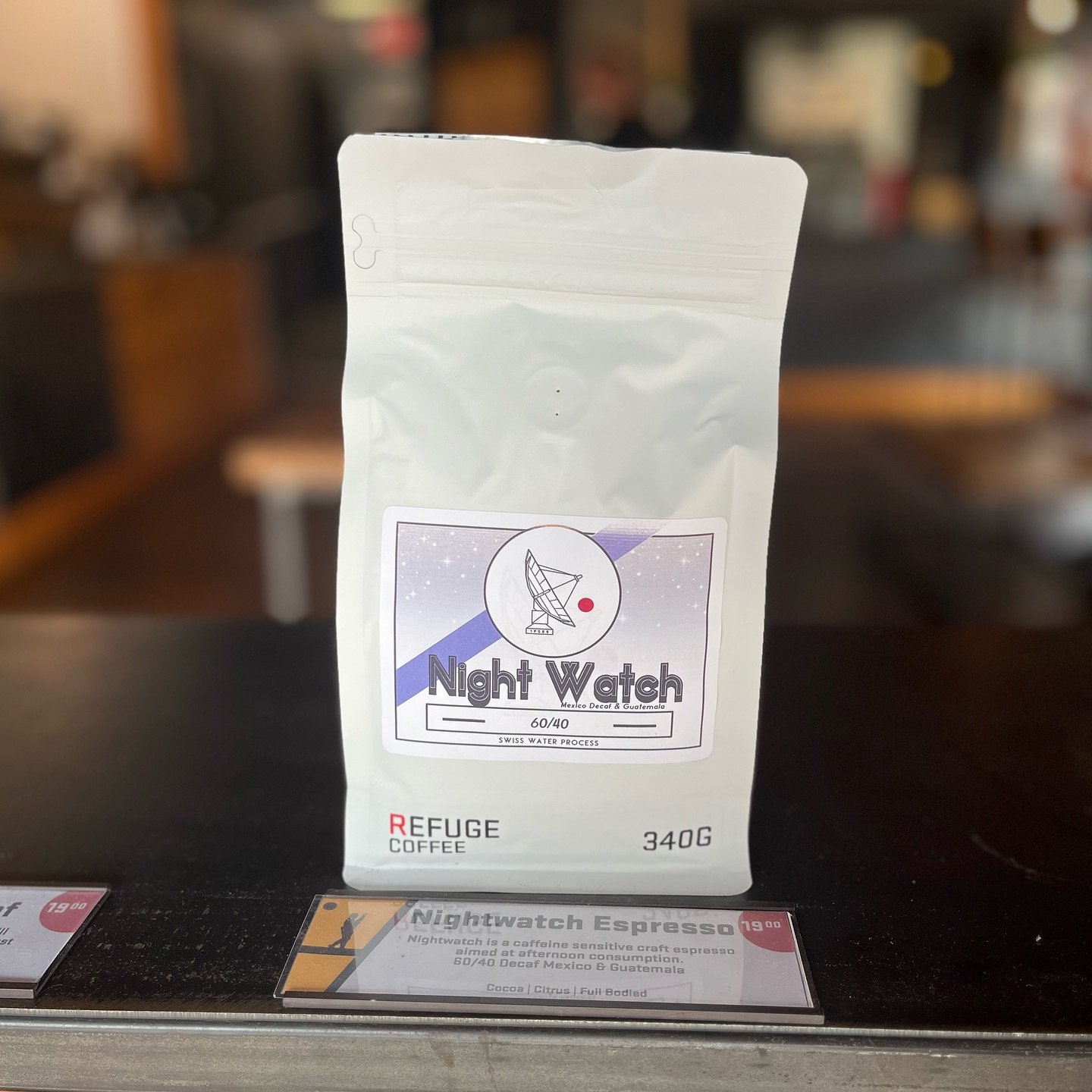 Officially introducing The Nightwatch Espresso. 

It&rsquo;s for those who are looking for a strong syrupy espresso, but are not wanting all of the caffeine. 

60% Decaf / 40% Caff - it&rsquo;s perfect for late afternoons when you want an espresso, b