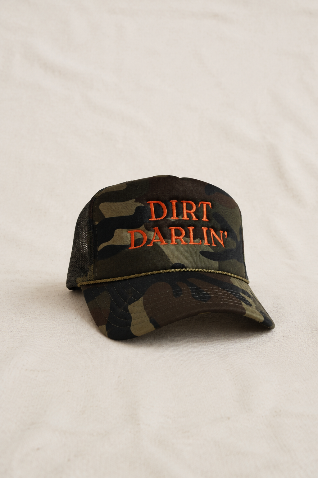 The Dirt Darlin' Camo Trucker