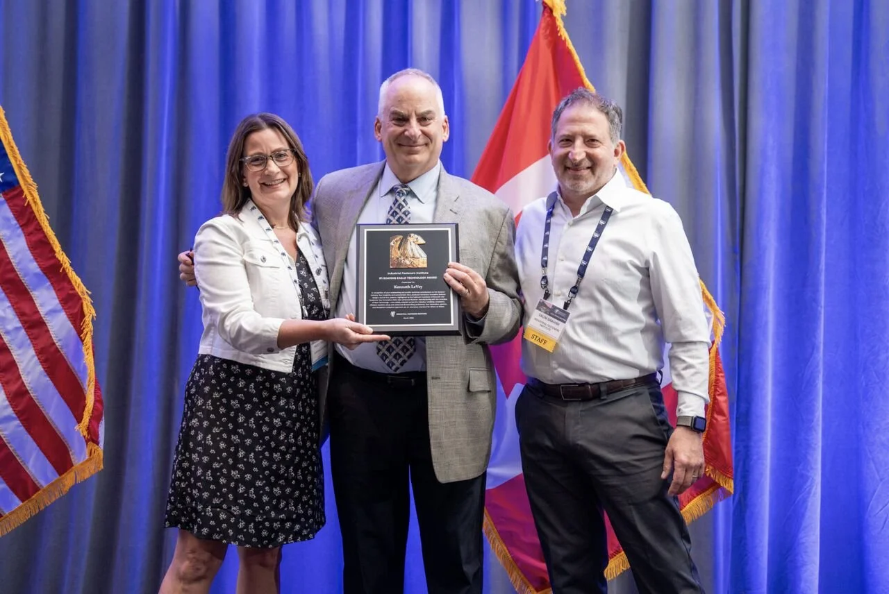 Ken LeVey receiving the 2026 IFI Soaring Eagle Technology Award