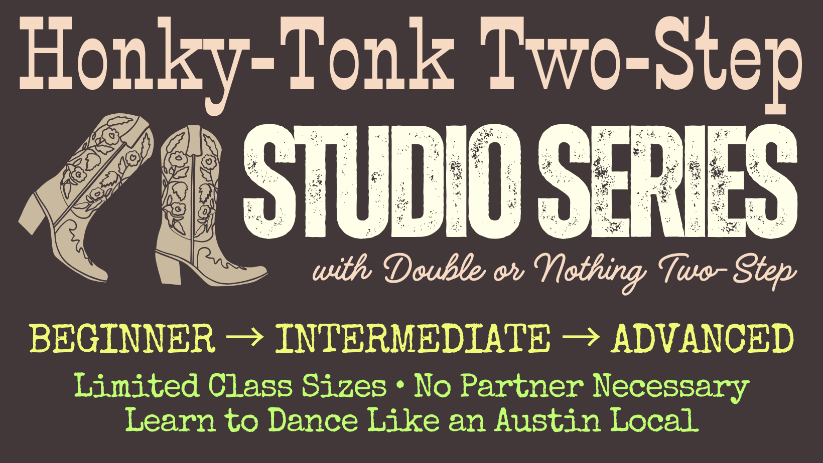 Learn to Honky-Tonk Two-Step in Austin: Four-Week Studio Series