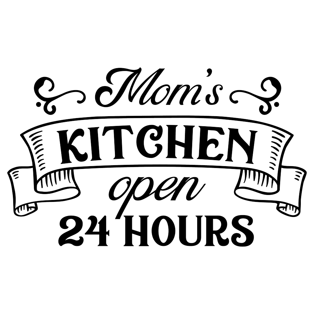 Mom's Kitchen Open 24 Hours Graphic by sr_sohag · Creative Fabrica