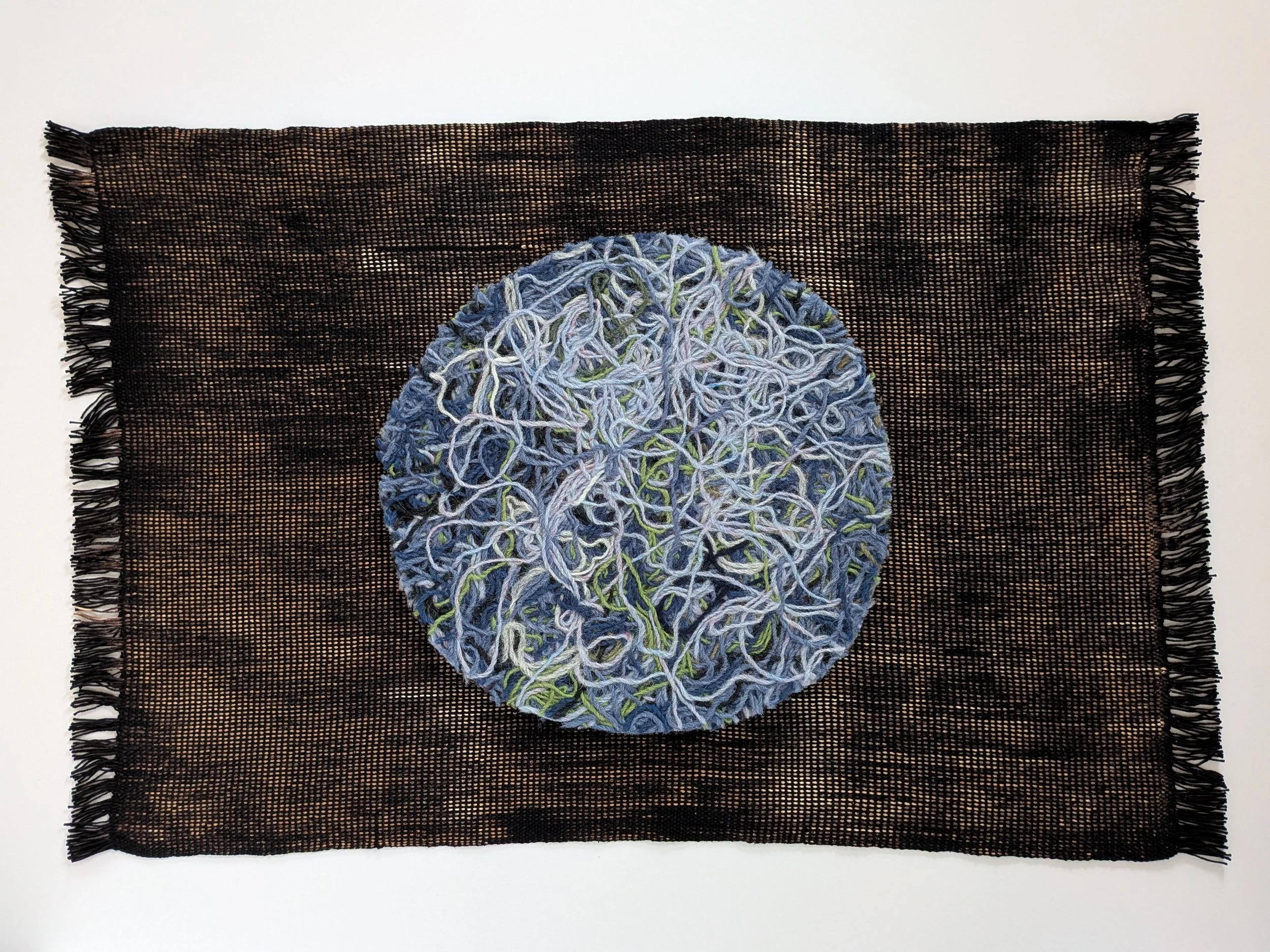Cosmos, 2025-2026. Cotton and wool.