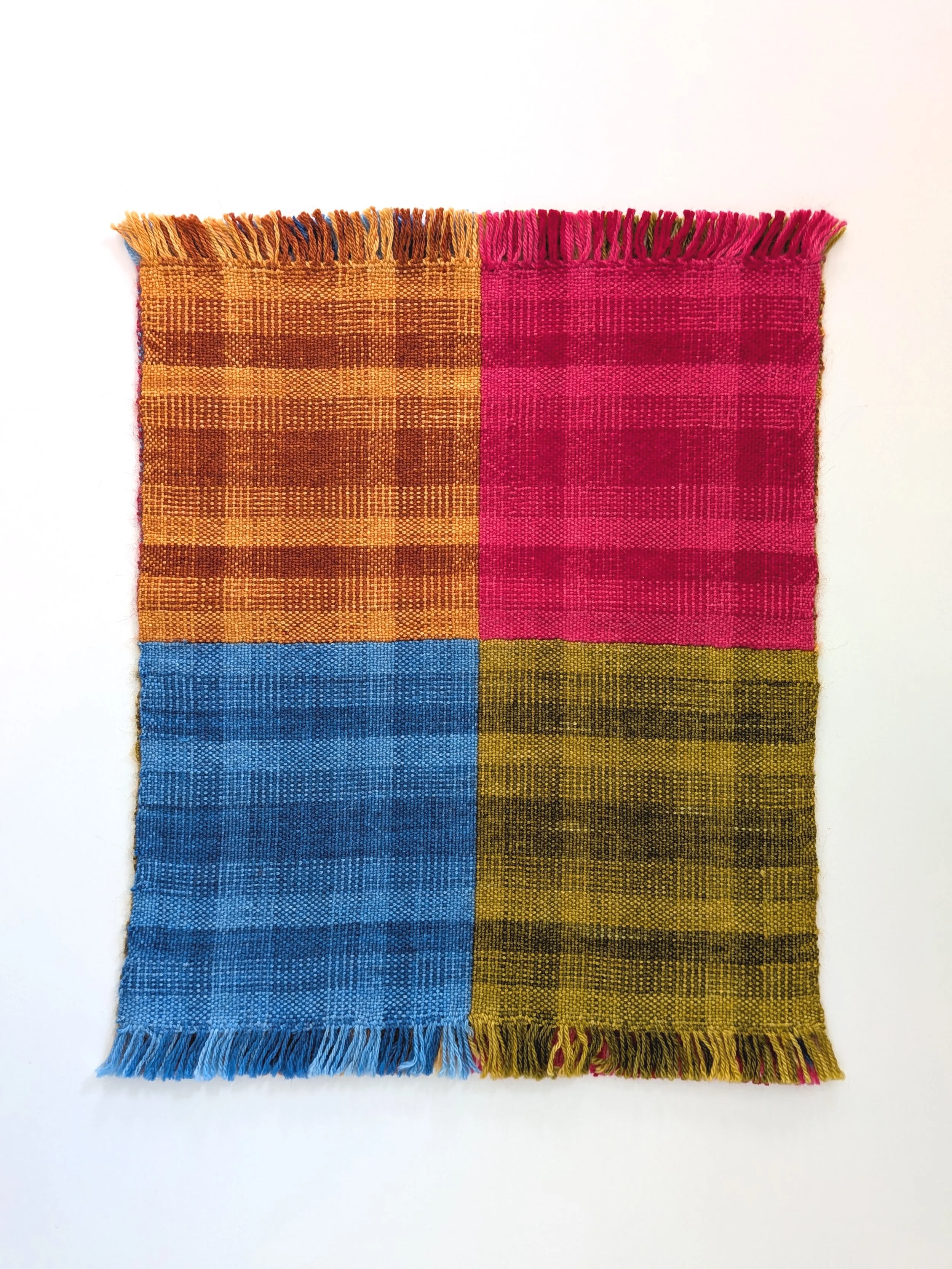 Eight Seasons, 2024. Hand-dyed alpaca/wool/silk.