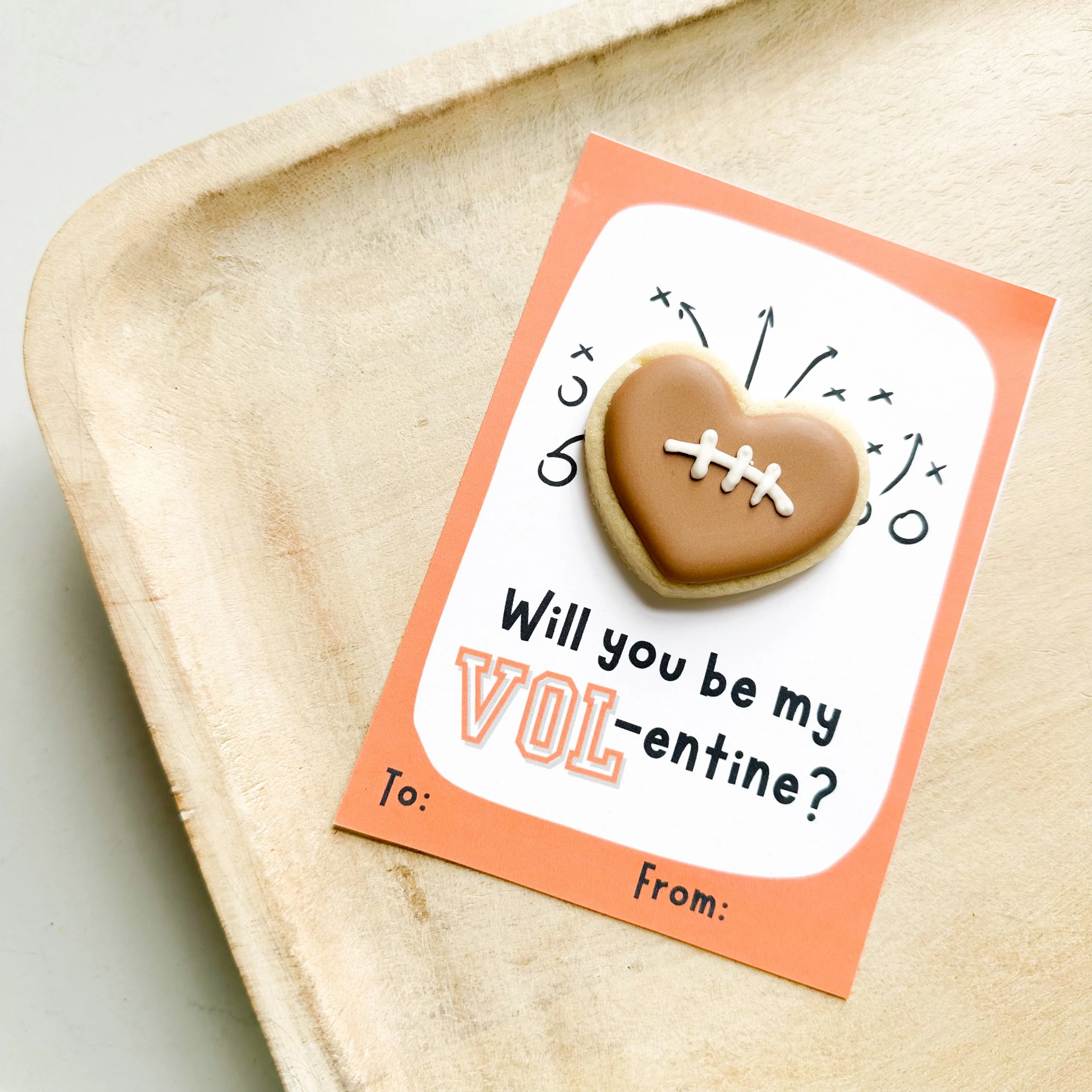 Vol-entine Mini Cookie Valentine