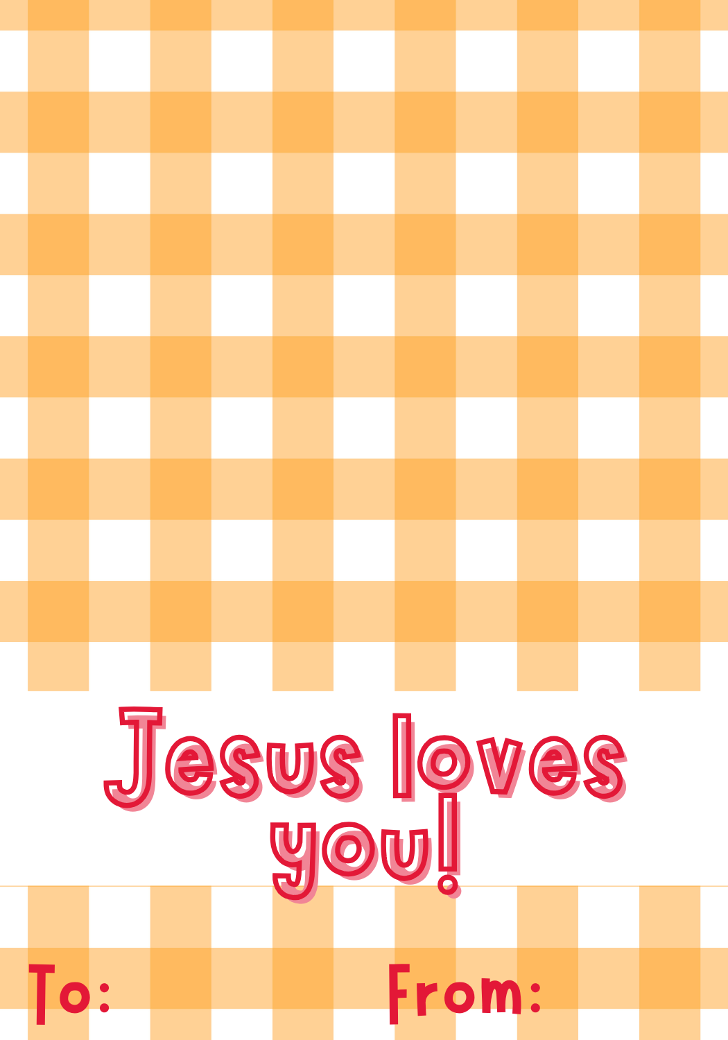 Jesus Loves You Mini Cookie Valentine