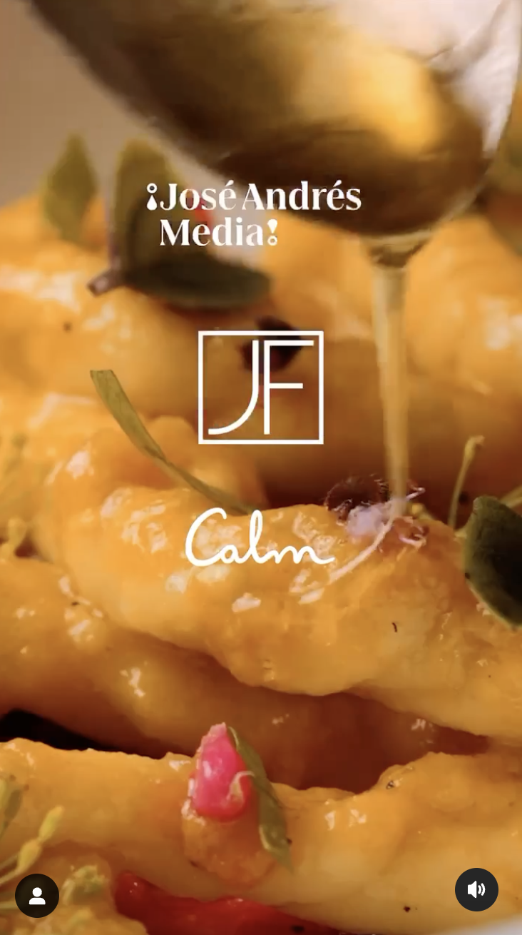 Calm x José Andrés - Instagram Reels