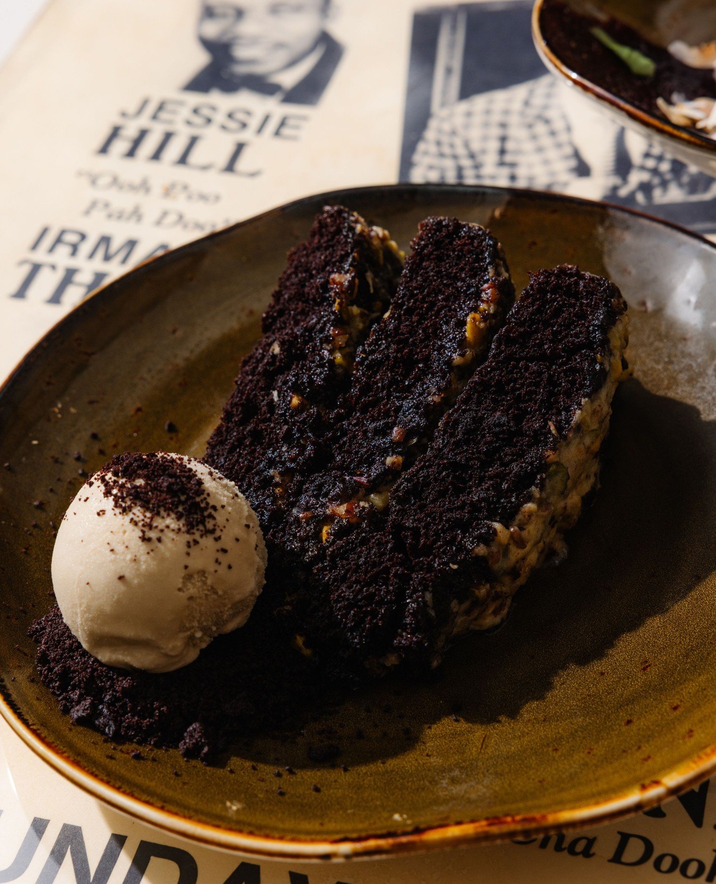 It&rsquo;s hard to know who the star is ⭐️ Our German Chocolate Cake is served with a scoop of our exquisite Vietnamese coffee ice cream, both are so good they&rsquo;re fighting for top billing! ⁠
⁠
⁠
#germanchocolatecake #coffeeicecream #icecream #r