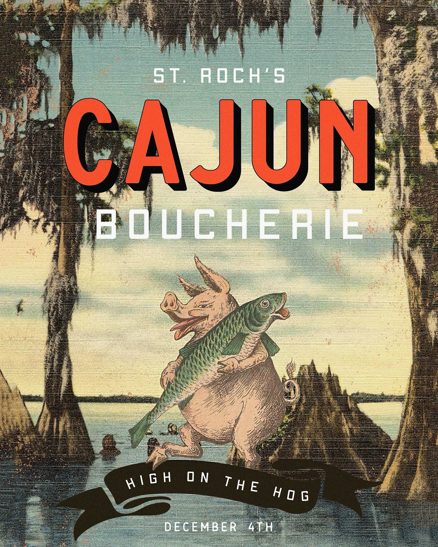 Join us as we close out the Fall season with a family style four-course dinner celebrating Cajun Culture and the tradition of the Boucherie! 🐖🐊 Come get high on the hog 12/4 - reserve your table with link in bio 🔪