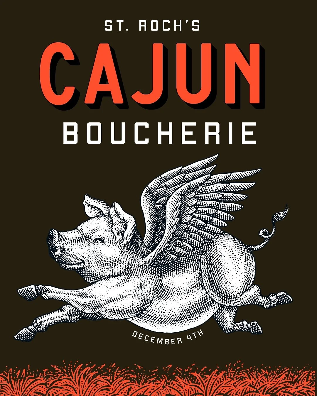 Ain&rsquo;t nothing but a party!! Join us on 12/4 as we celebrate a very special piece of Cajun Culture: The Boucherie 🐖🐖 We&rsquo;ll be high on the hog as we eat, drink and gather to kick off the holiday season.  Link in bio for tickets.