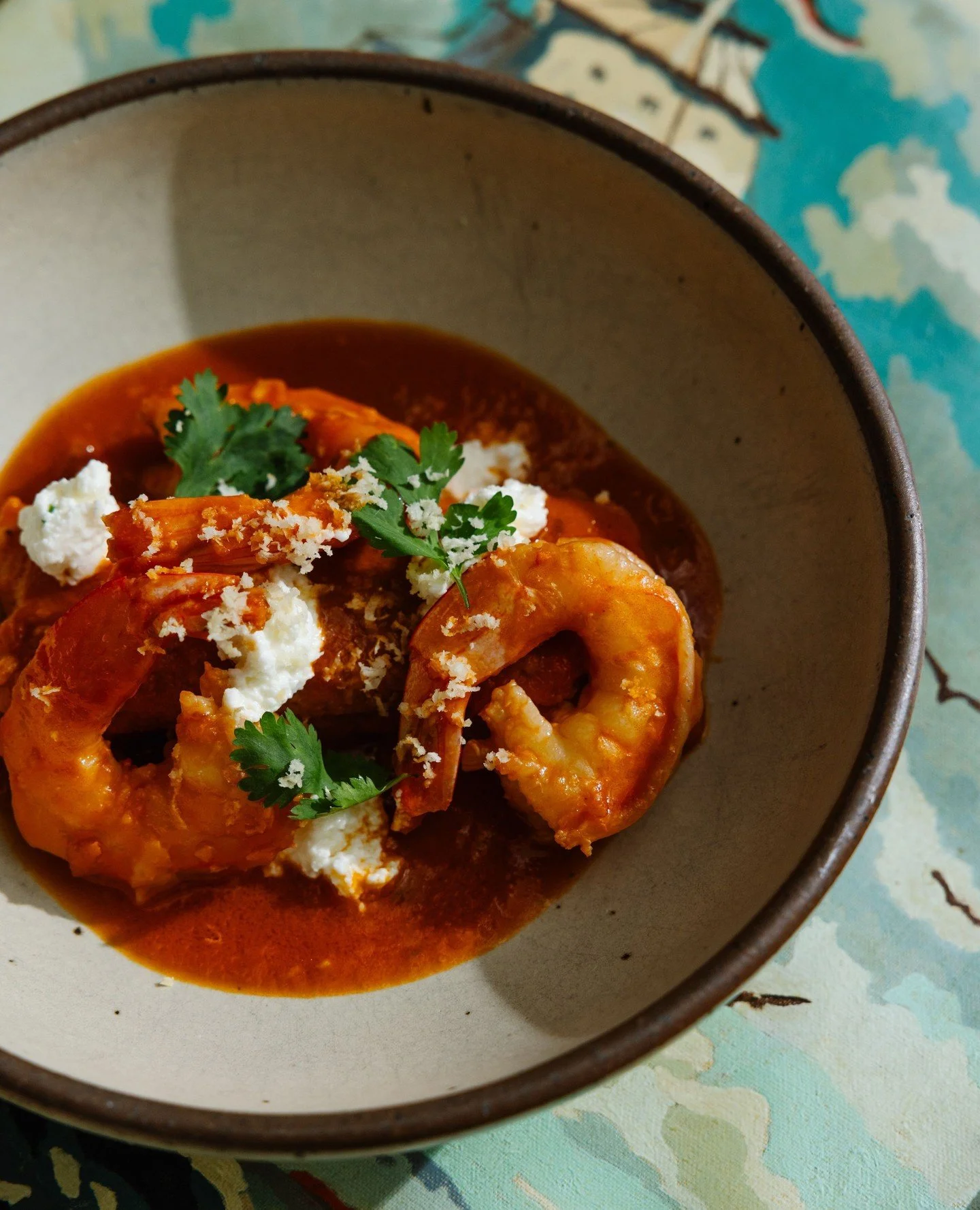 Feeling that red hot love &hearts;️ Meet the Hot Tamale: shrimp Creole, queso fresco and herbs 🦐🫕🌿 Spice up Valentine&rsquo;s Day and join us for supper! Use the link in our bio to reserve a table!⁠
⁠
⁠
#shrimpcreole #queso #shrimp #hottamale #val