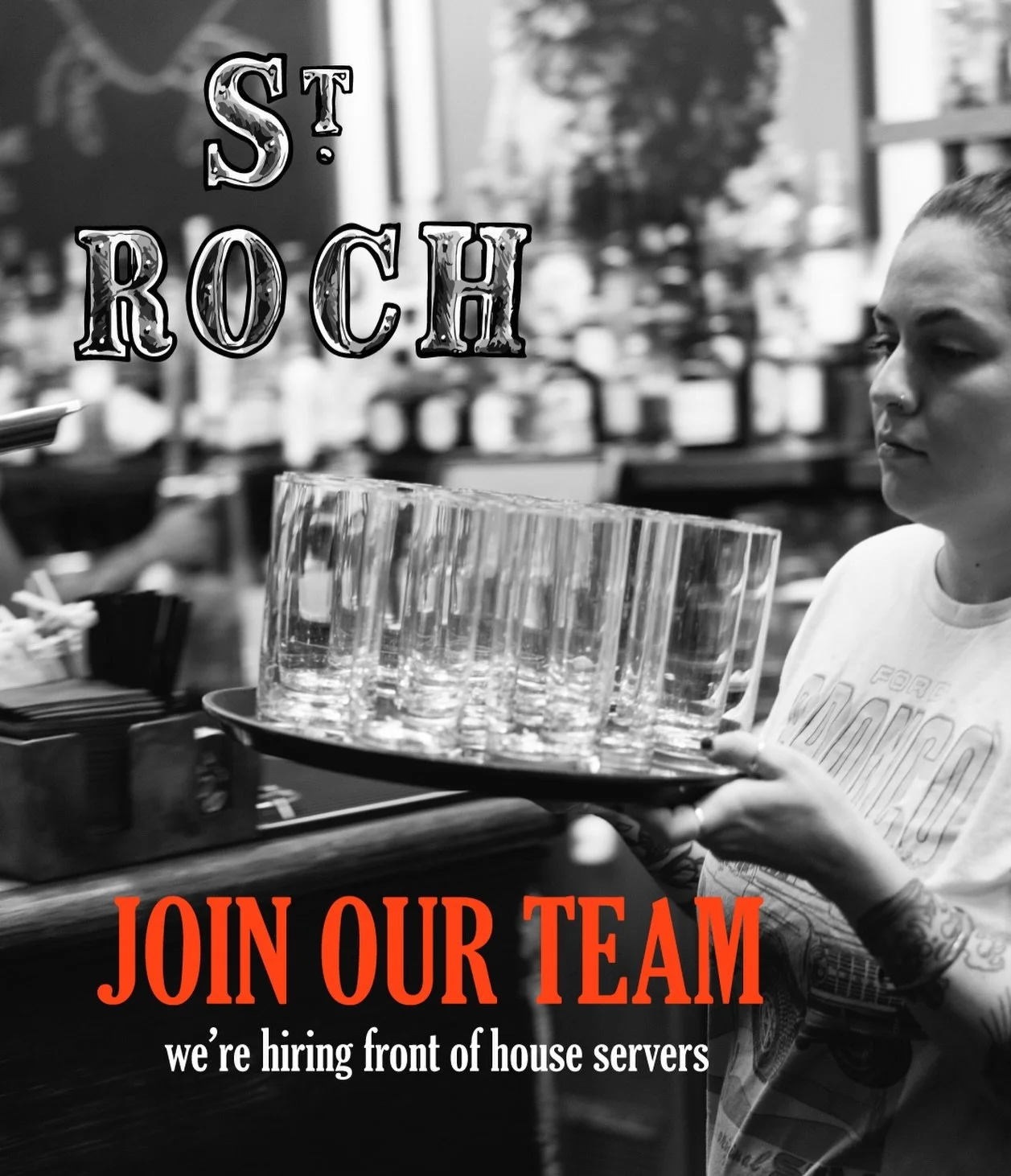 Join a team that ROCHS. We&rsquo;re hiring front of house servers in Raleigh, NC. Email heather@strochraleigh.com to apply!