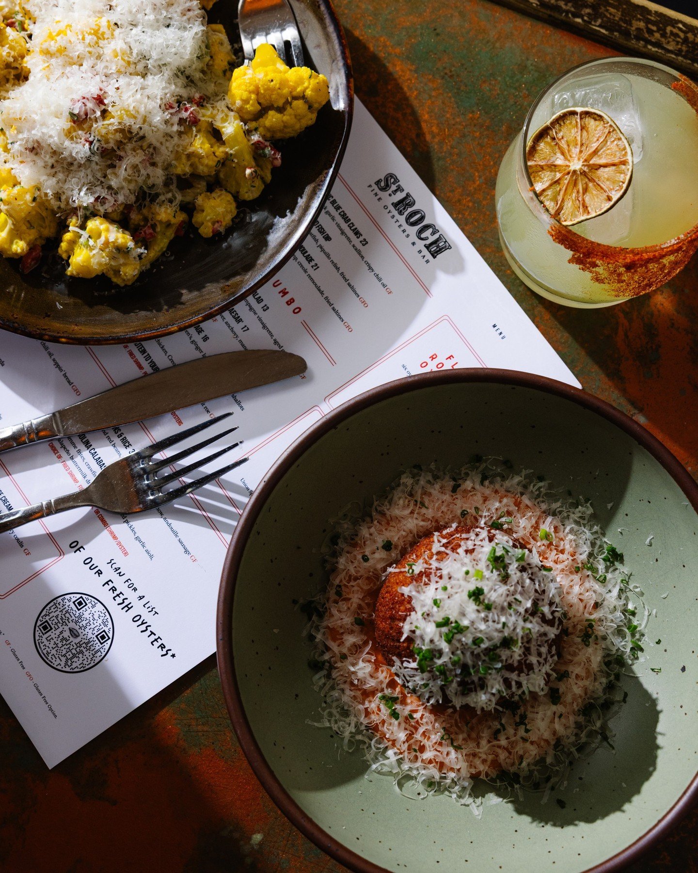 We put sprinkles on everything 🍝🍹🧀 Book a resi to indulge! Use the link in our bio to grab your spot. ⁠
⁠
#cheese #pasta #boudin #cauliflower #tajin #adusting #saywhen #oysterbar #rawbar #dtr #raleigheats #foodie #raleighrawbar #raleighrestaurant 