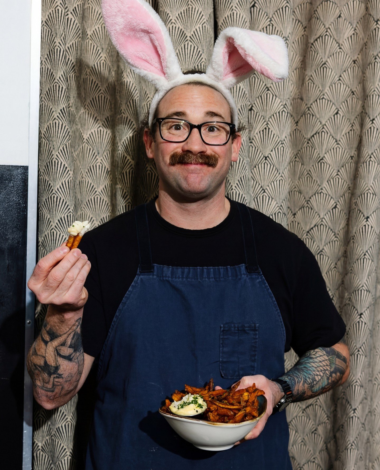 Sunny Bunny says Hoppy Easter and cheers to time with family and friends and fries! Happy Easter to all who celebrate!⁠
⁠
(It was hard to choose from Sunny Bunny or the Easter Sunny 🌞 🐇!)⁠
⁠
#brunch #easterbunny #raleigheats #raleighbrunch #raleigh