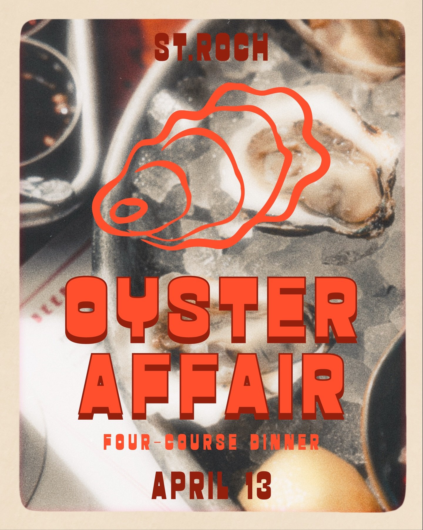 Celebrate the arrival of spring with the St Roch Oyster Affair on 4/13 . An evening dedicated to the beauty of oysters in all their forms 🦪🦪🦪

This four-course dinner experience highlights fresh, seasonal flavors with a creative, vibrant approach 