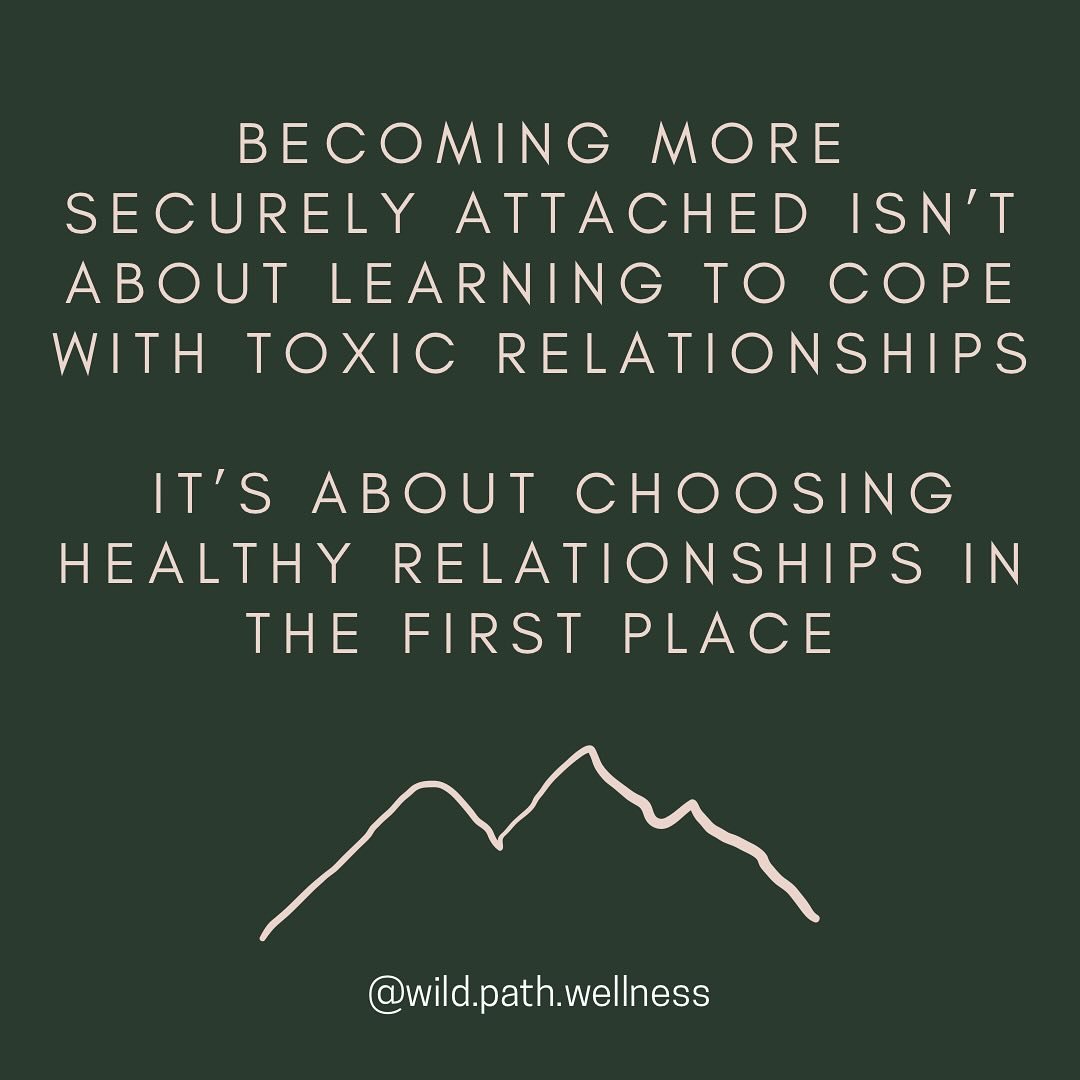 Becoming securely attached isn&rsquo;t about learning to handle unhealthy relationships better; it&rsquo;s about learning to choose healthy ones from the start. By working on our attachment style, we start to recognize what truly feels safe, supporti