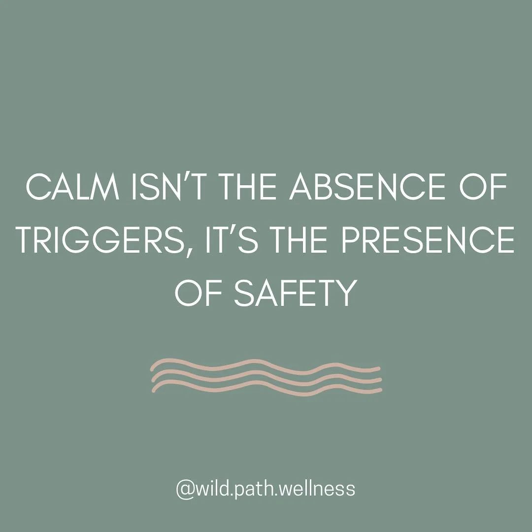 Calm doesn’t come from avoiding every stressor or trigger in life. That’s impossible.
Calm emerges when your body begins to feel safe enough to come back to balance, even after being activated.
Your nervous system is wired to respond to