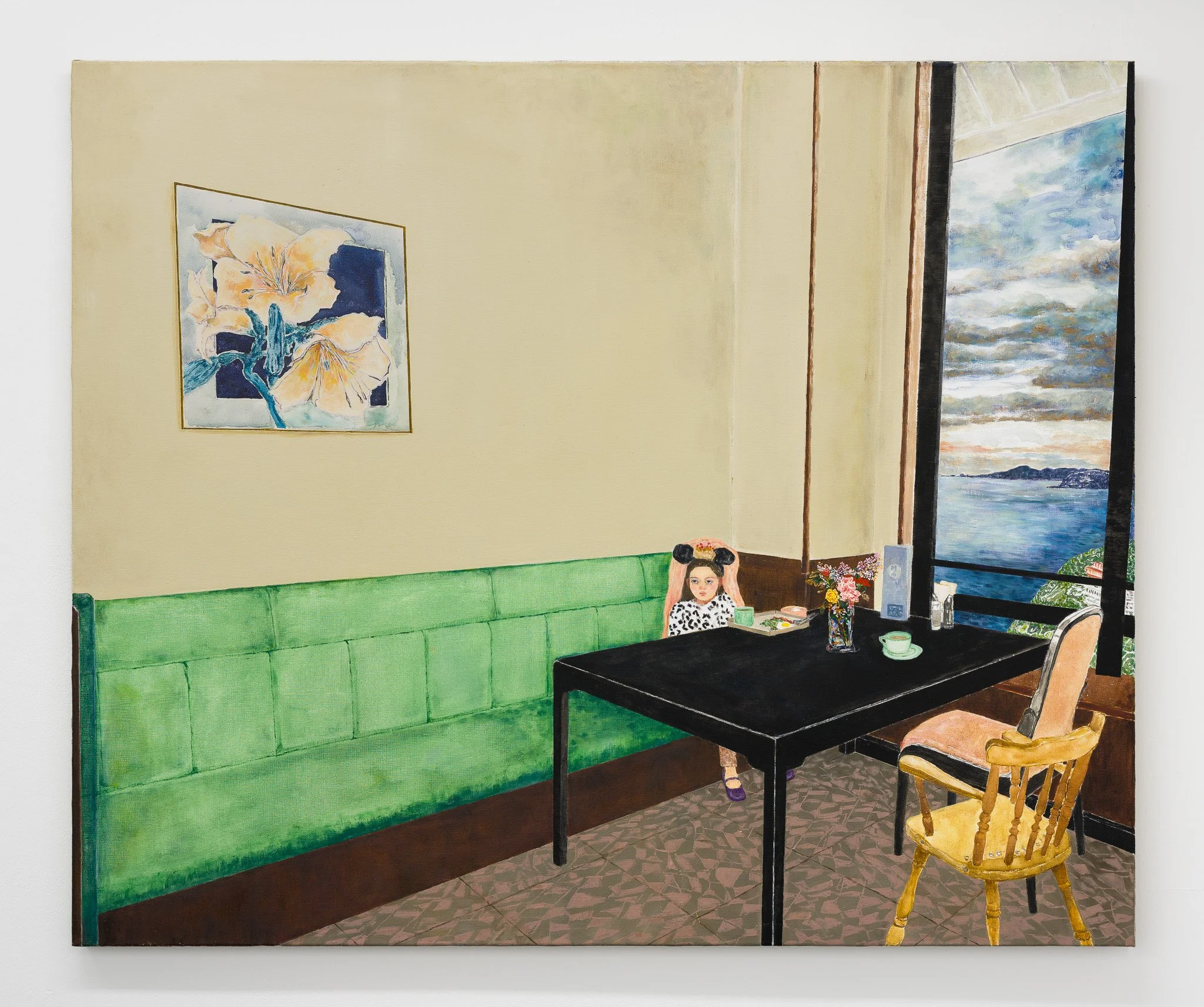 Portrait of a Young Girl,  2025
Oil, acrylic, and watercolor on linen
49¼ x 59 in