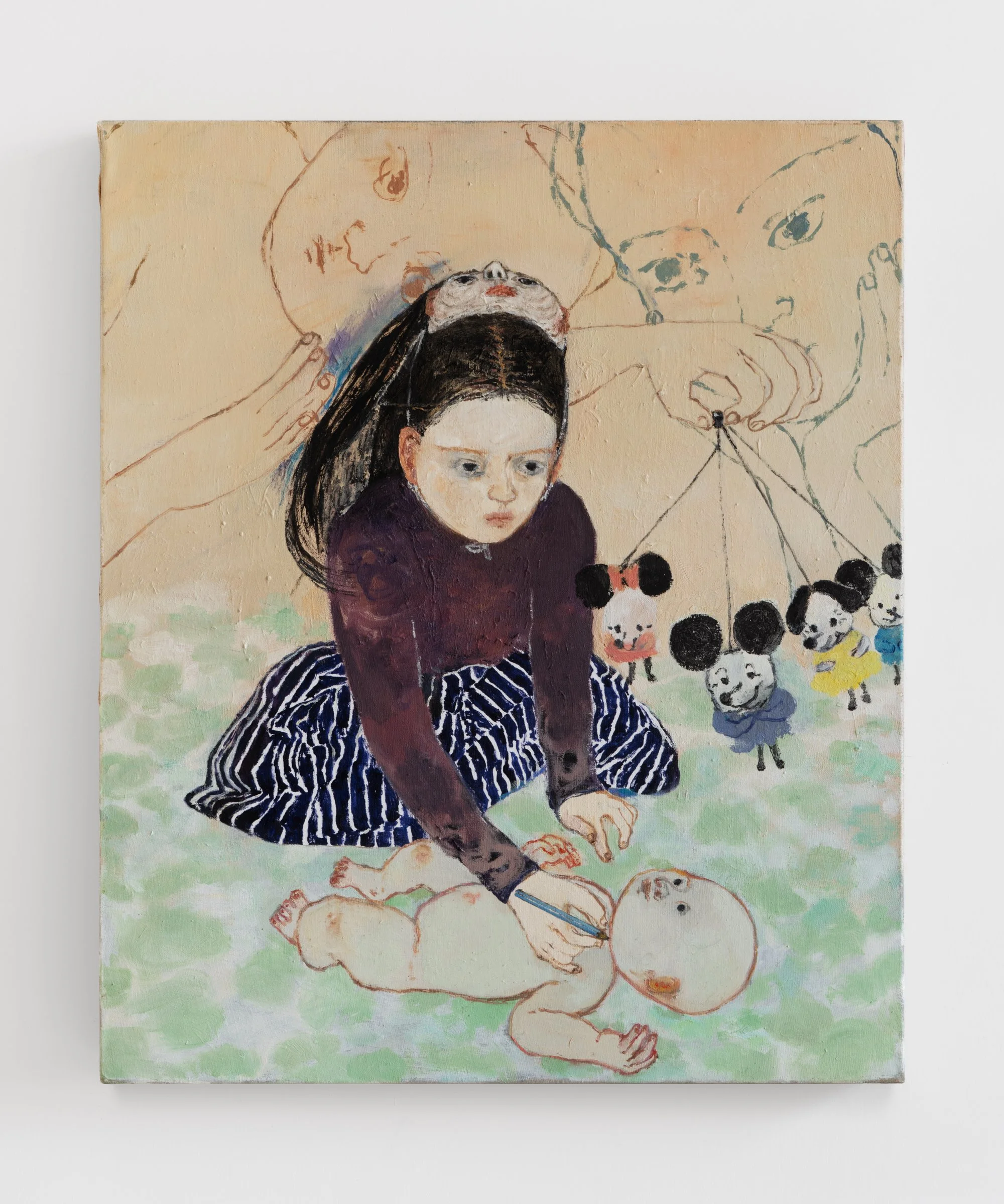 Tending to the root, 2024
Oil on linen
24 x 20⅛ in