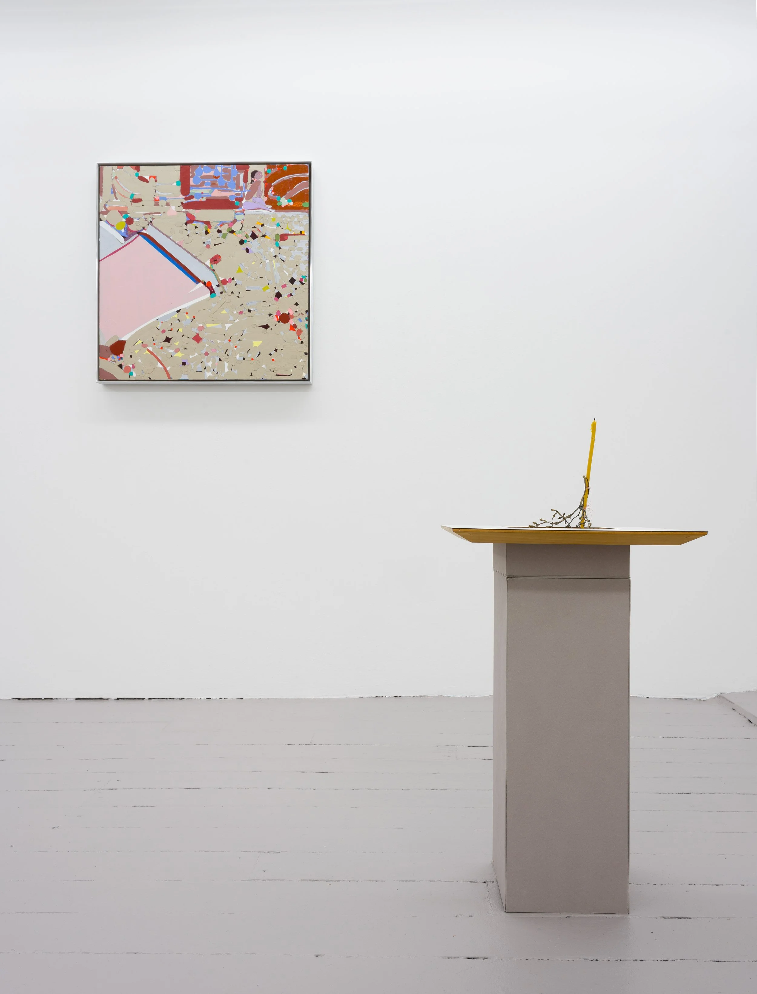 The candle is on the table
Installation view
Theta, New York, 2026
