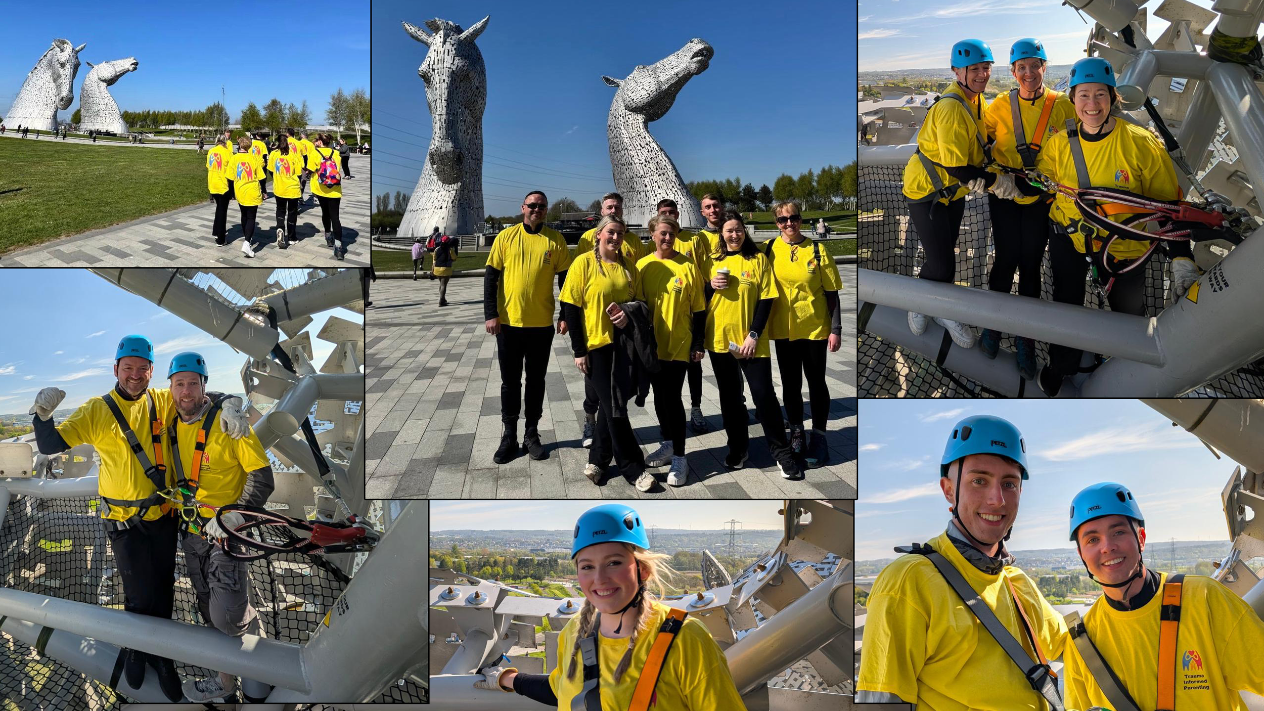 Photo collage from the 2026 Kelpies Challenge
