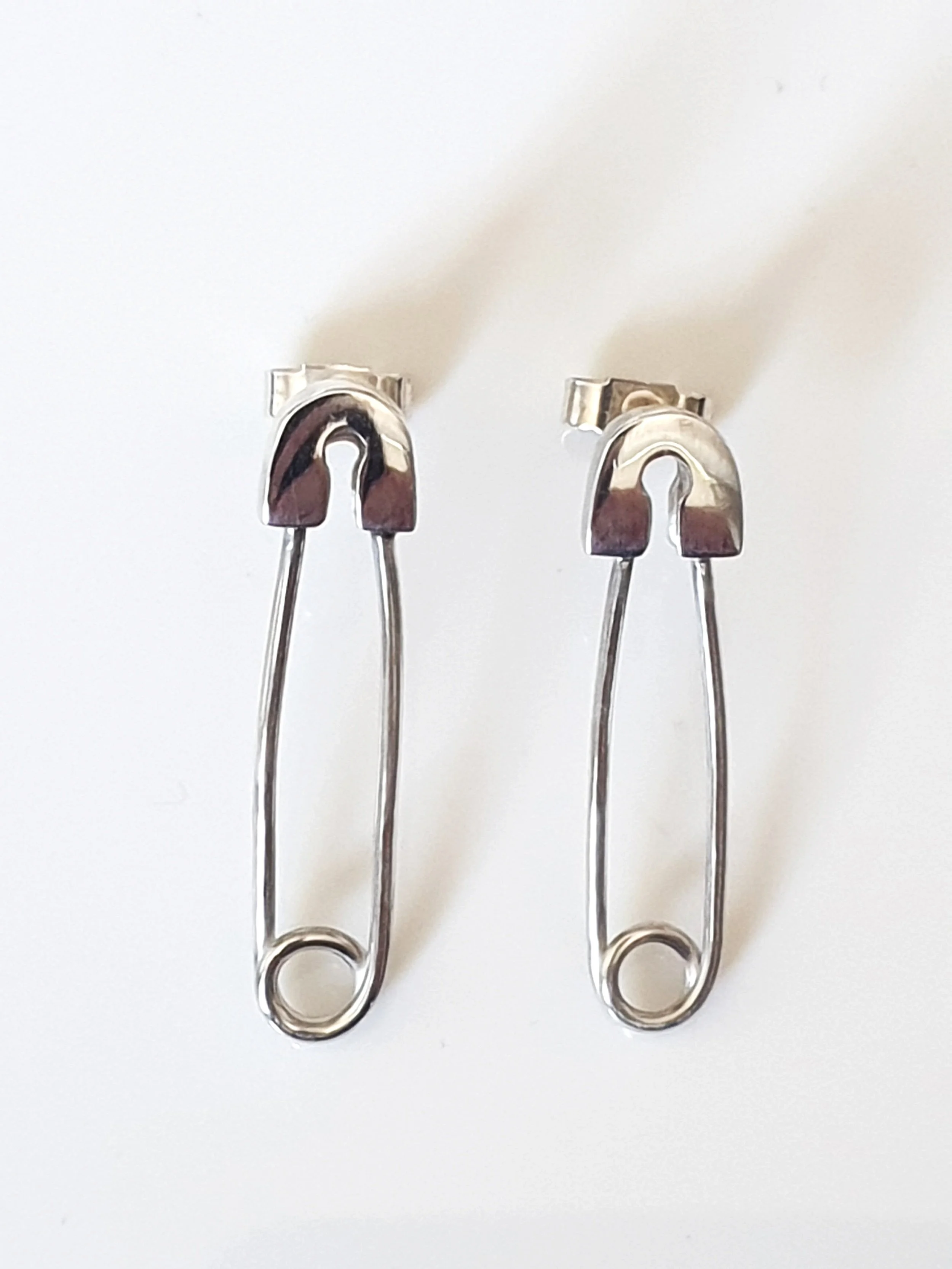 Safety Pin Stud Earring Design (sold as a pair)