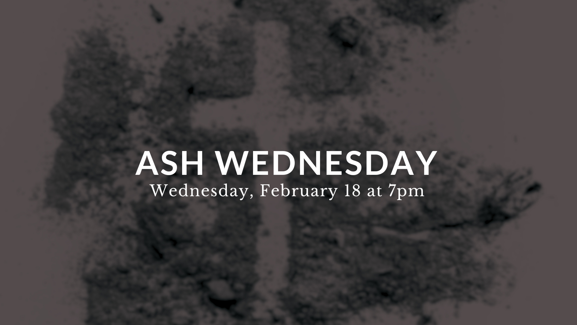 Ash Wednesday