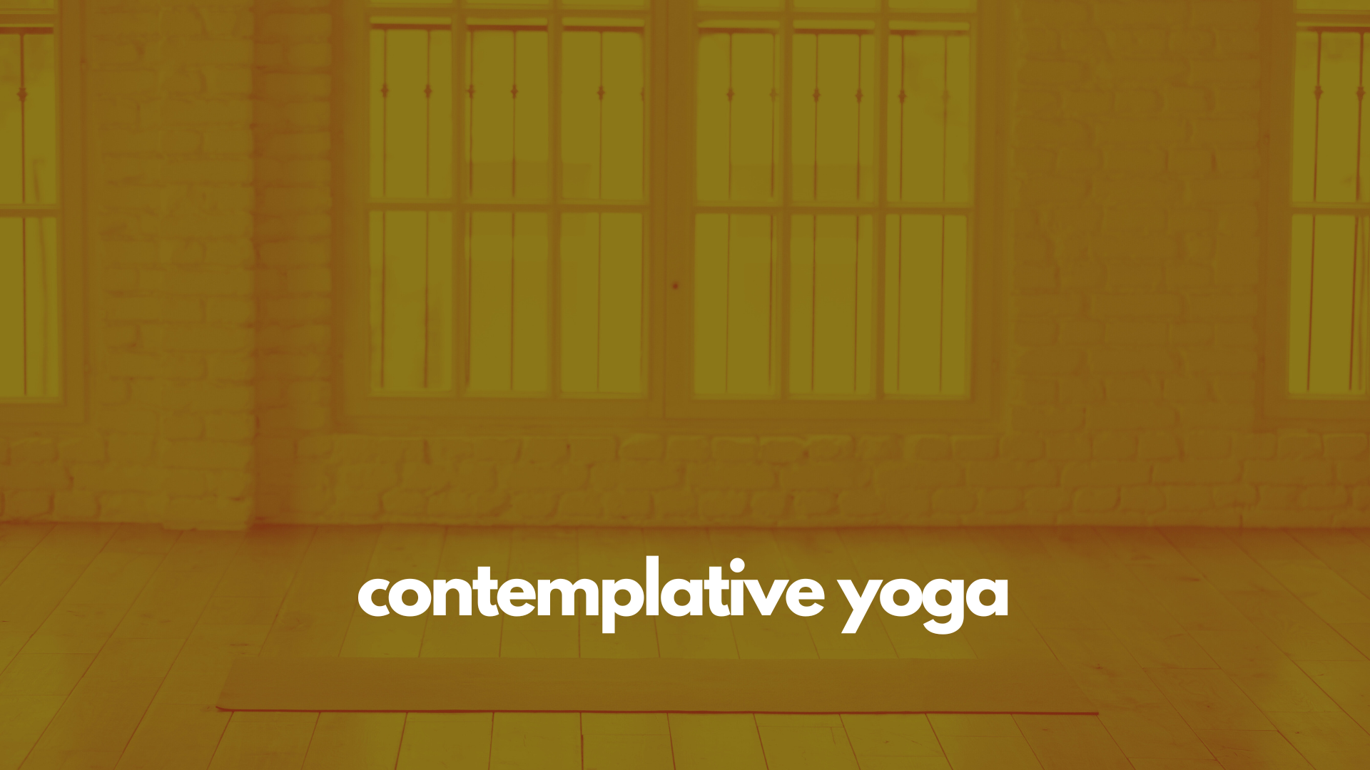 Contemplative Yoga (and Coffee Hang)