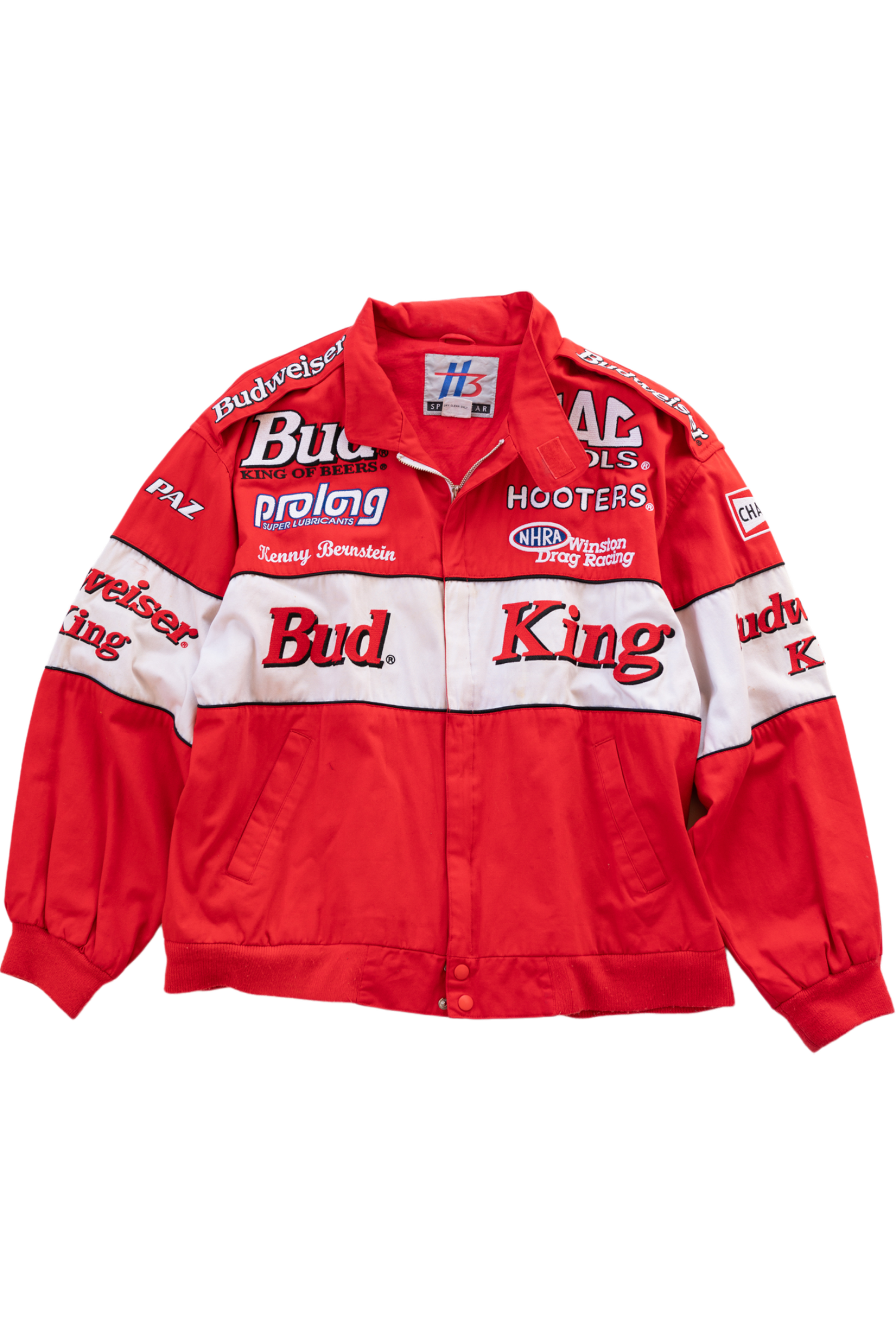 Vintage Bud Racing Jacket Jet Black Vintage