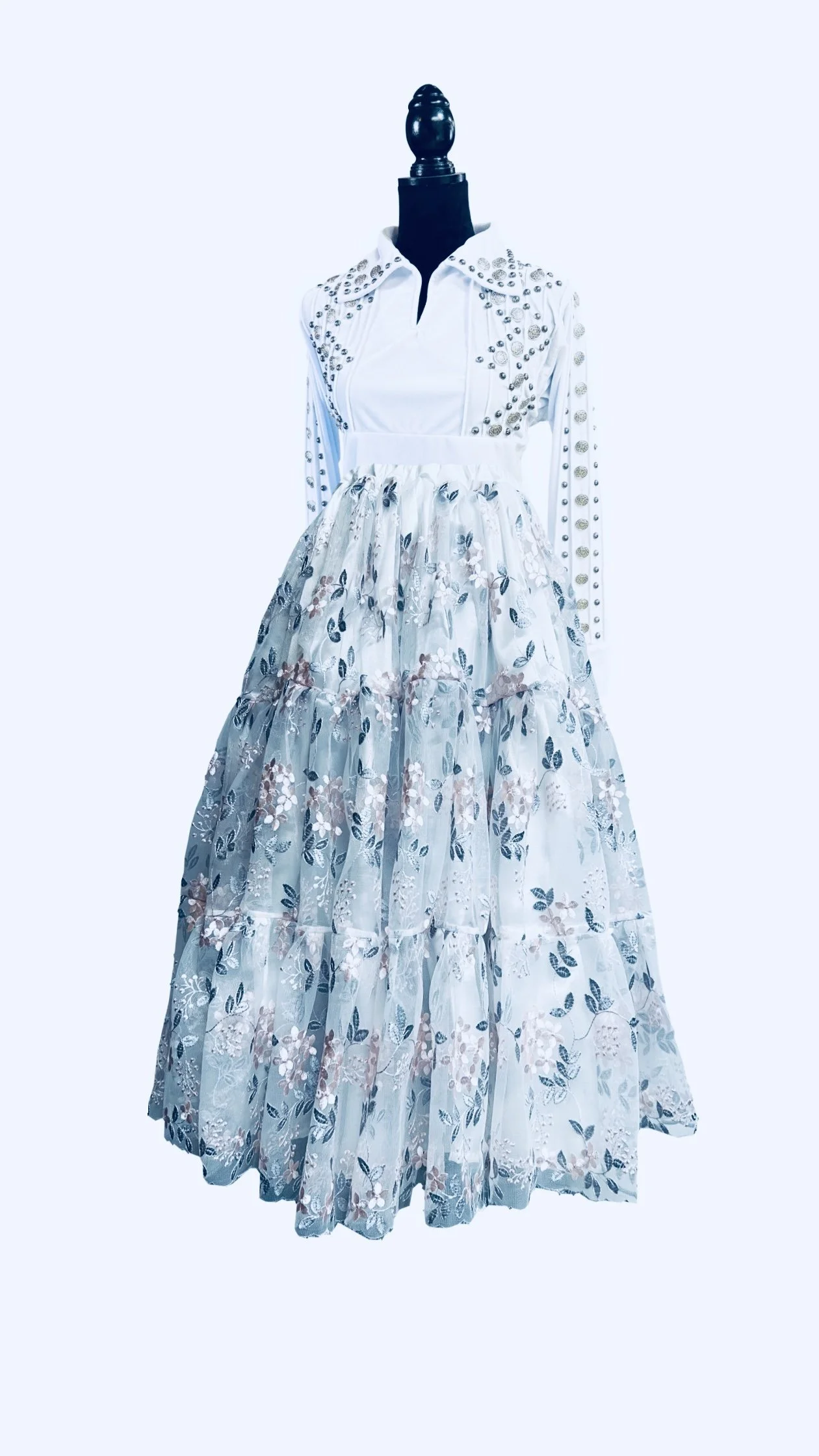 renaissance dress modern Dark Green Jacquard Corset Dress