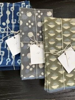 Set of 4 Napkins Organic Cotton Hand Block Printed