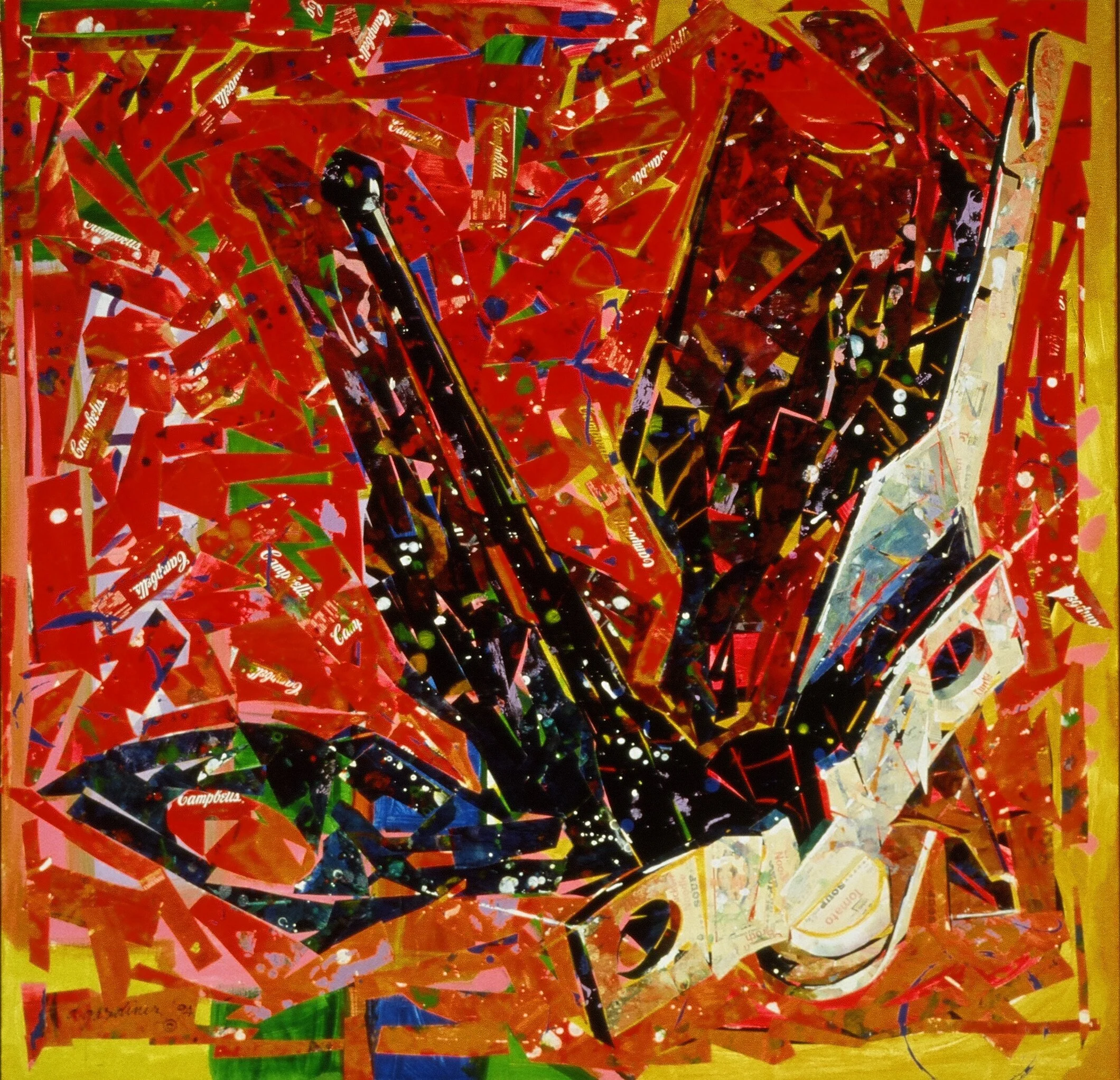 "LIVING ON THE EDGE" | 1994 | 4'x4'