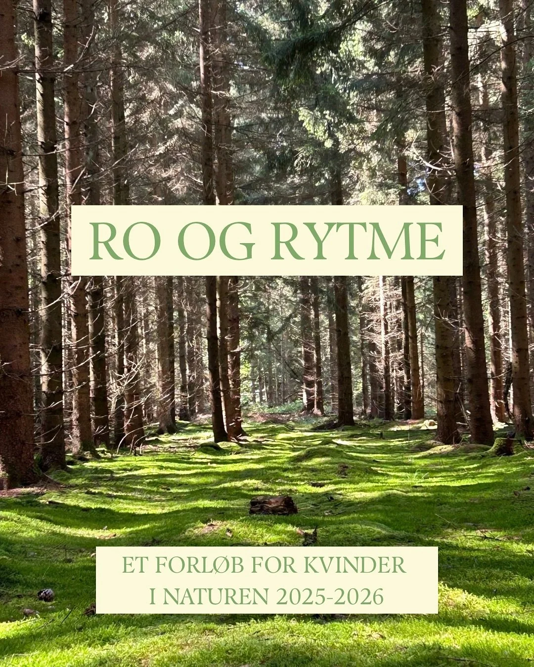 🌀 Ro og Rytme 🌀  Et forl&oslash;b for kvinder i naturen 2025-2026

〰️

Et n&aelig;rende forl&oslash;b for dig, som &oslash;nsker en dybere forbindelse til dig selv, til andre og til naturen.

Sammen skal vi m&aelig;rke &aring;rstidernes skiften og 