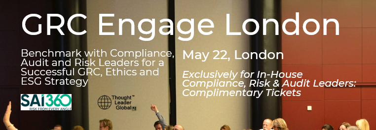 Agenda for GRC Engage London — Thought Leader Global