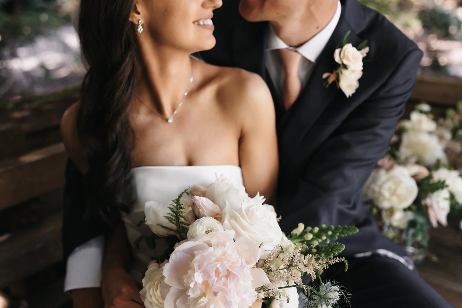 A couple eloping at Van Dusen Gardens in BC