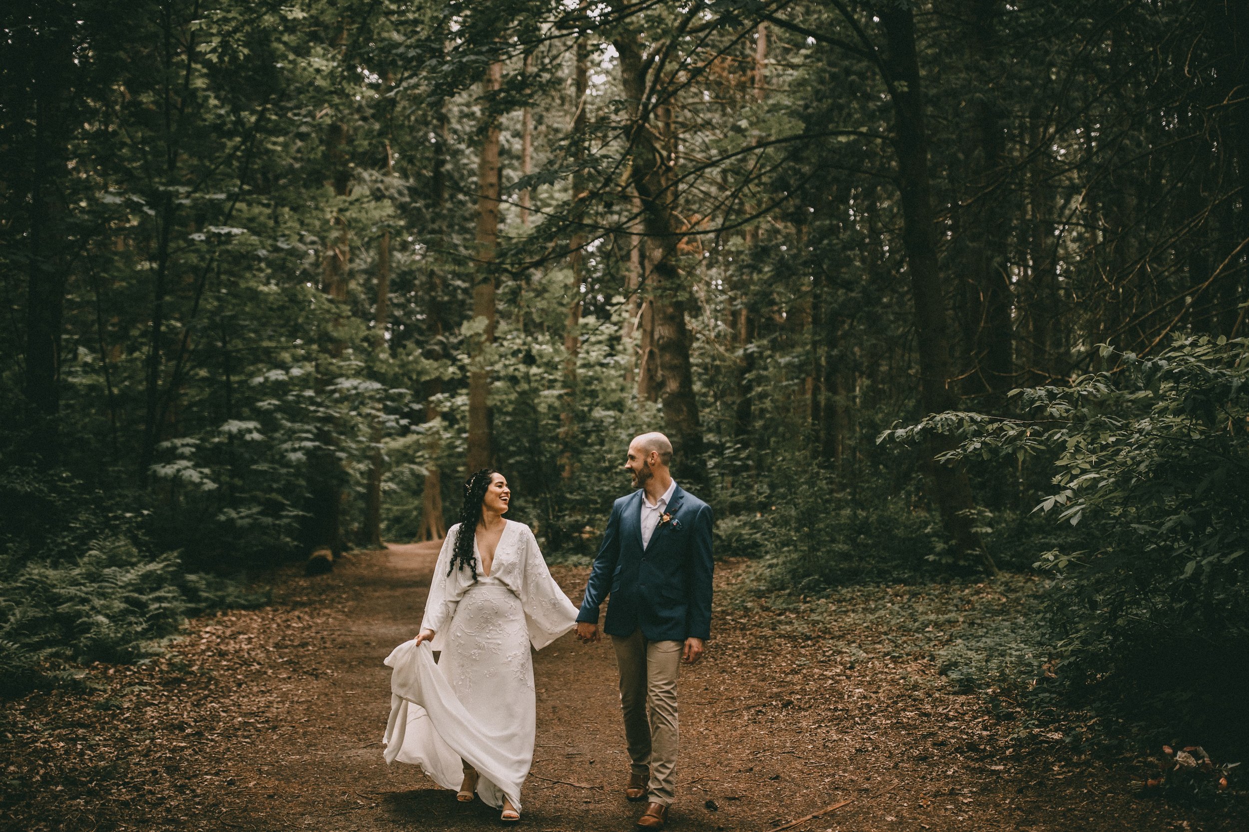 forest wedding in vancouver