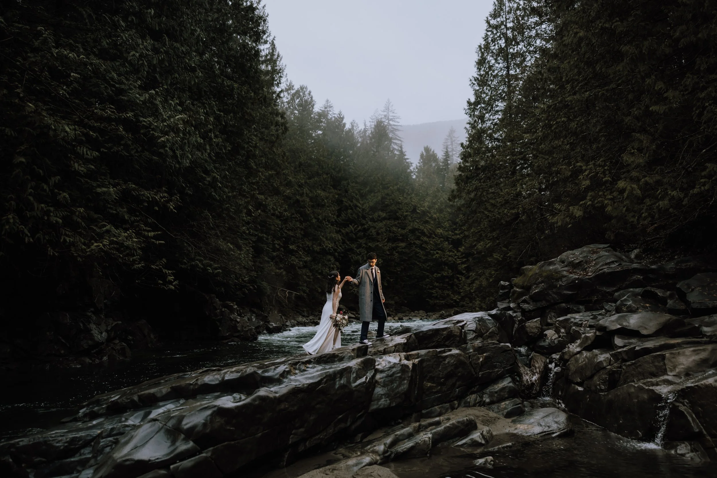 K &amp; C’s Intimate Forest Elopement in Golden Ears