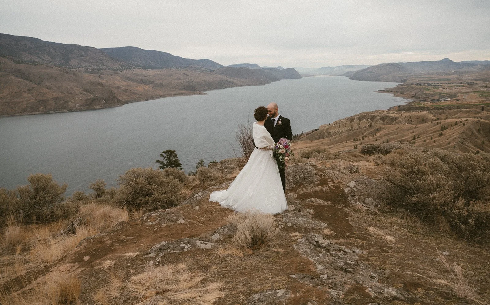 Eloping on a lakeshore