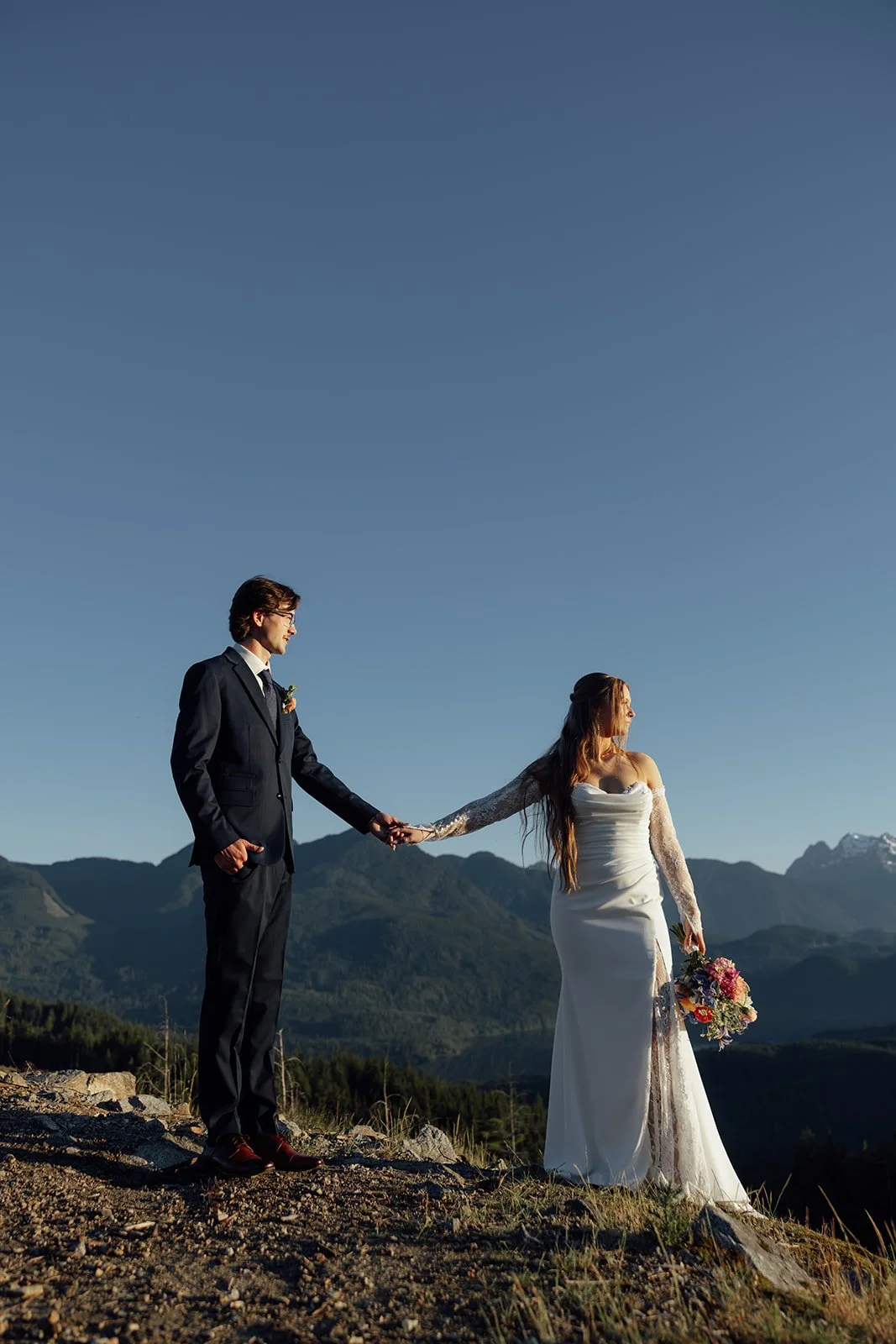 A couple during their unity hike