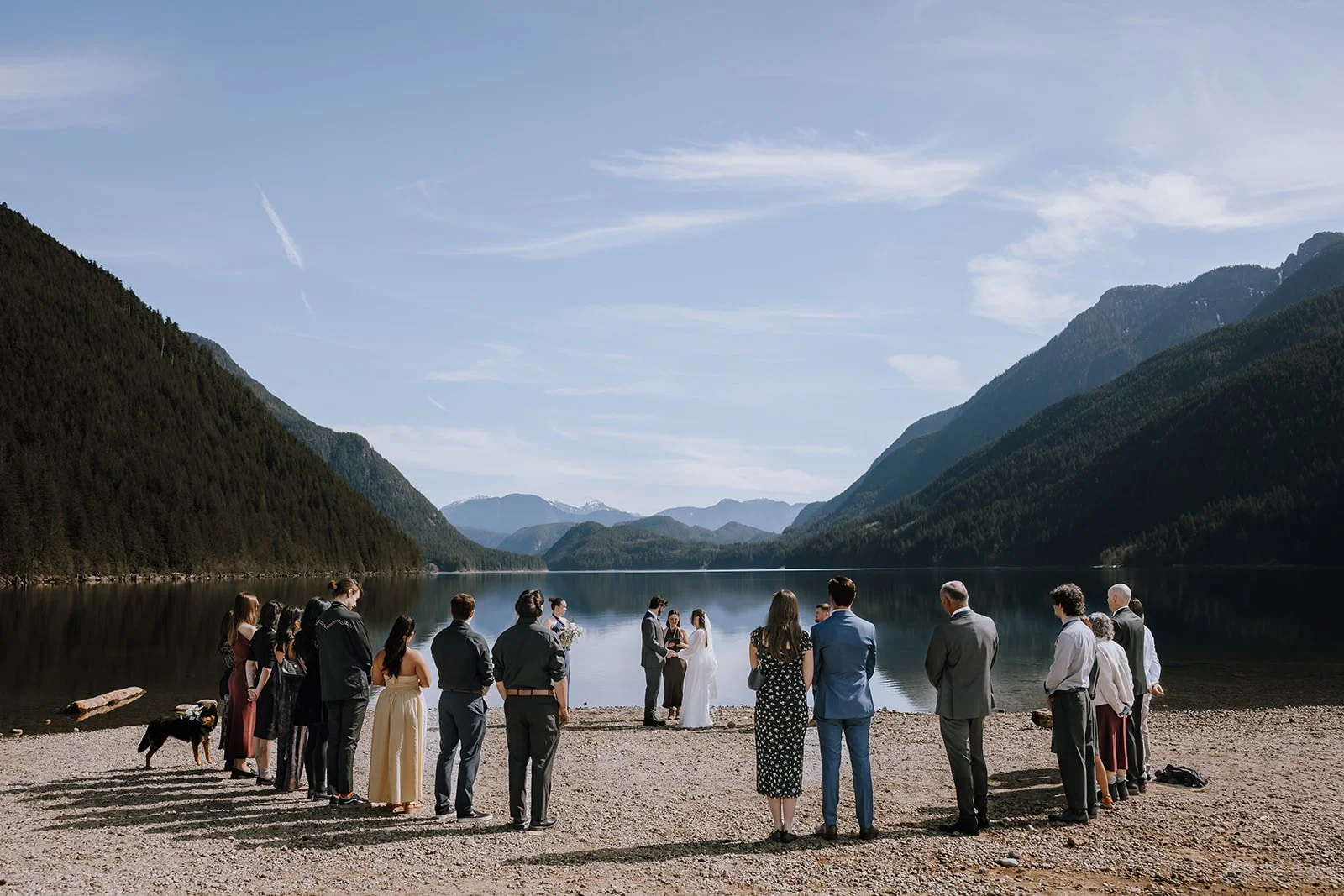 Elopement ceremony in Golden Ears Provincial Park, BC