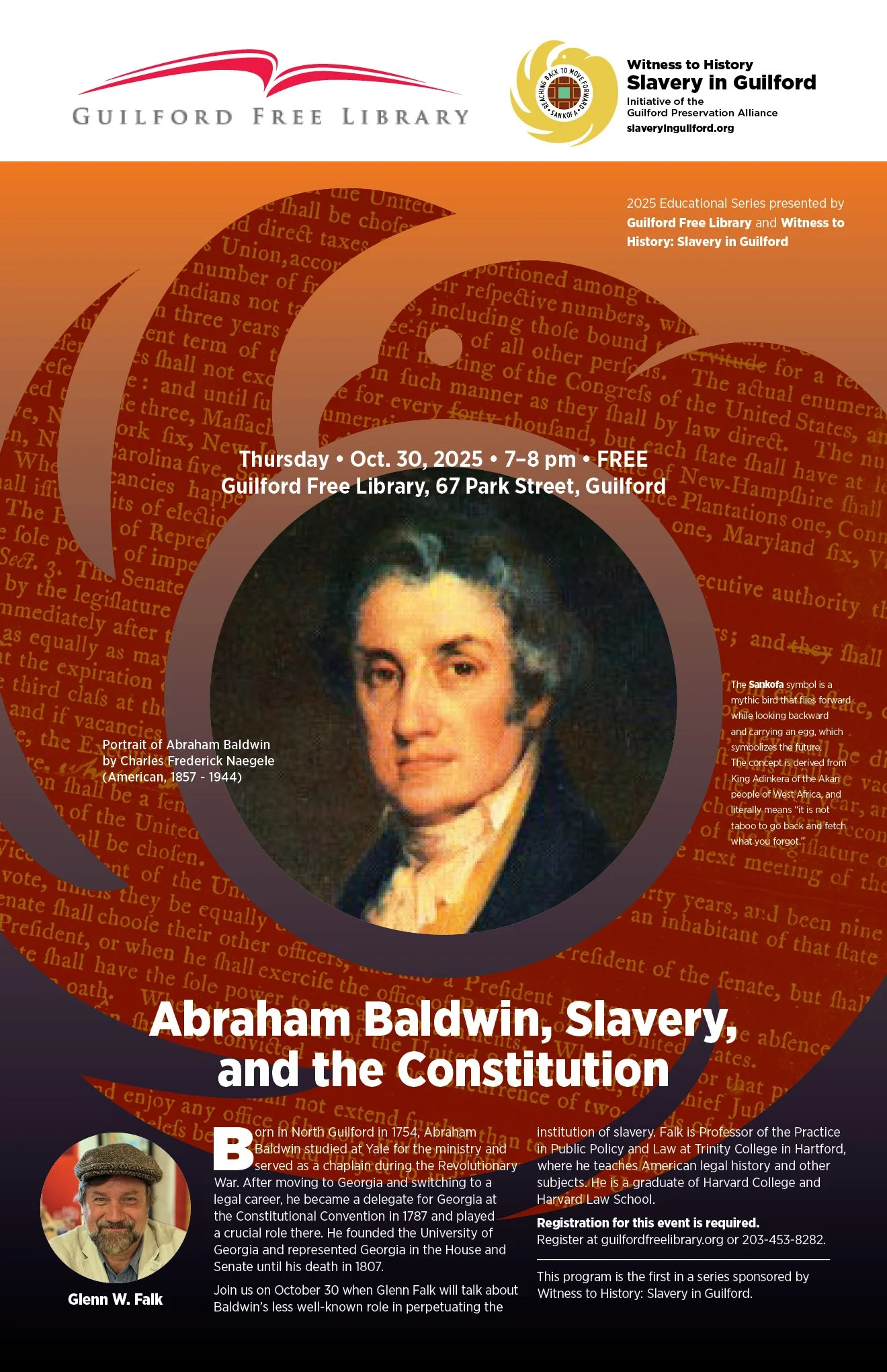 With Glenn W. Falk; October 30, 2025; 7–8 pm (past)